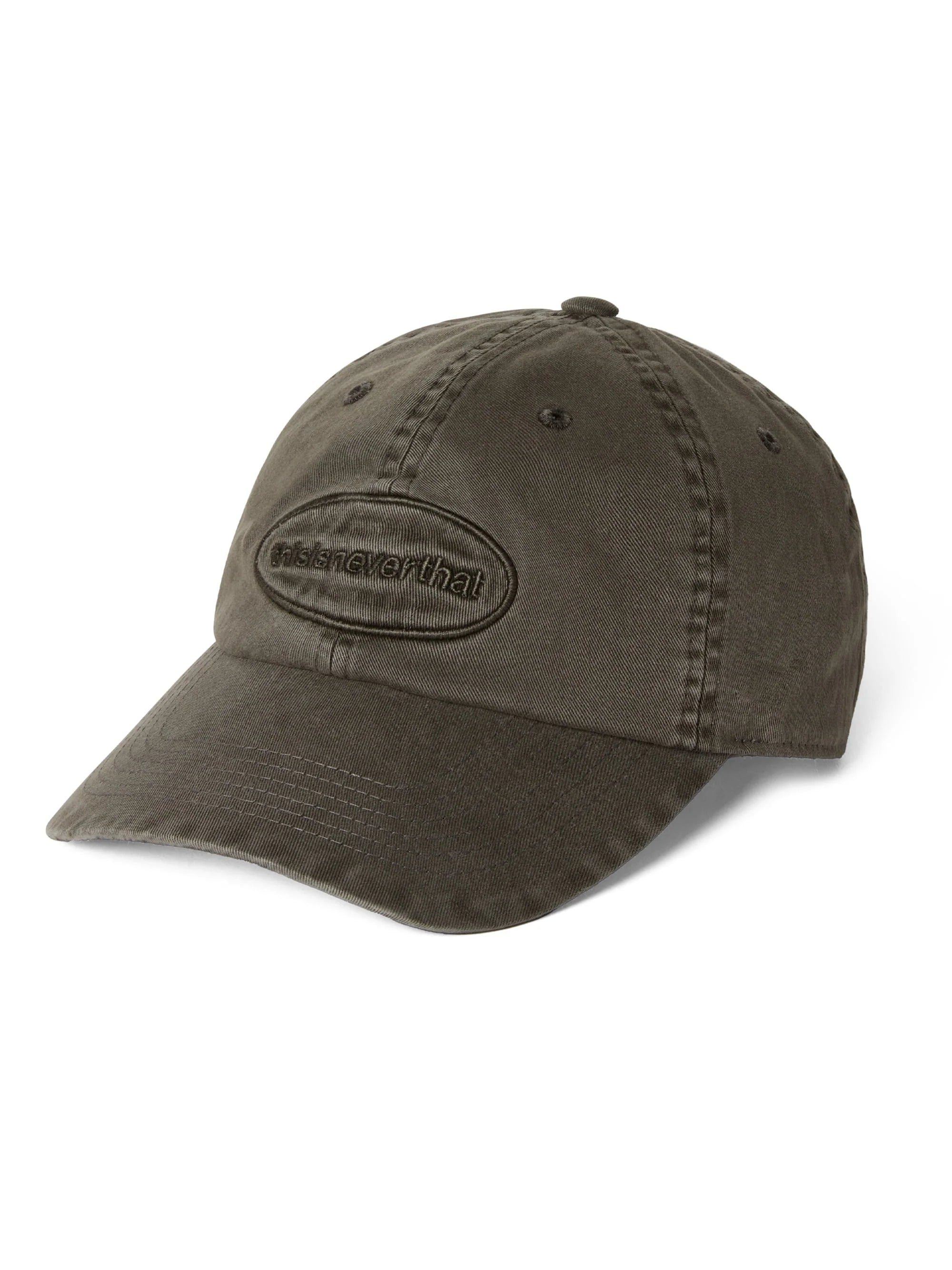 THISISNEVERTHAT OVERDYED E/T-LOGO CAP - CHARCOAL