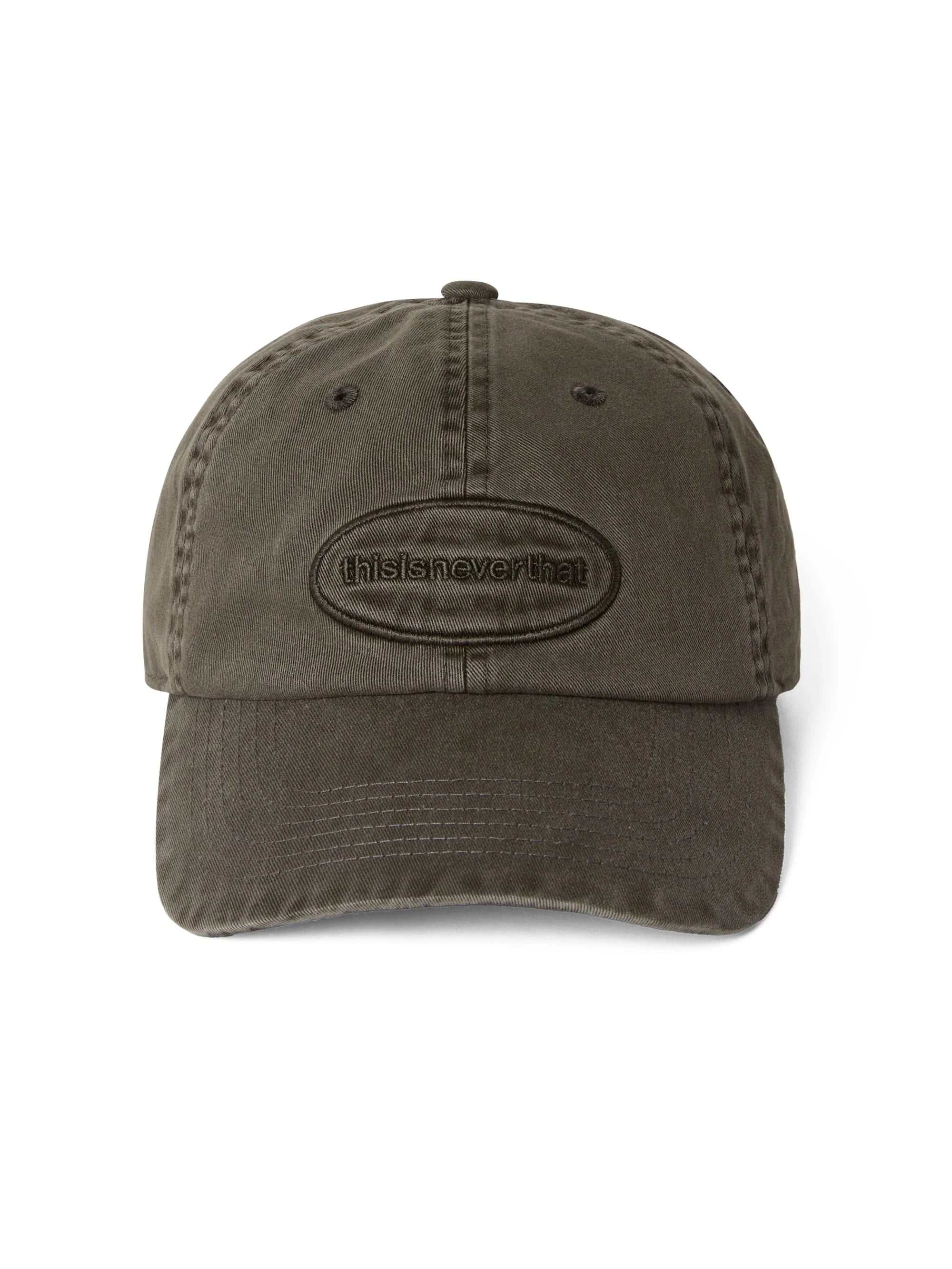 THISISNEVERTHAT OVERDYED E/T-LOGO CAP - CHARCOAL