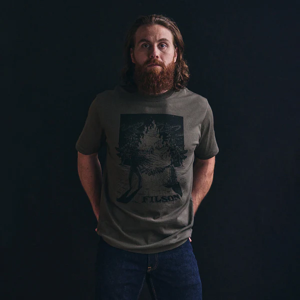 FILSON S/S FRONTIER GRAPHIC T-SHIRT - TARMAC/VISION