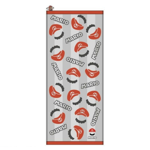 MARUSHIN SUN HEART SUPER MARIO STANDARD SILHOUETTE FACE TOWEL - MULTICOLOR