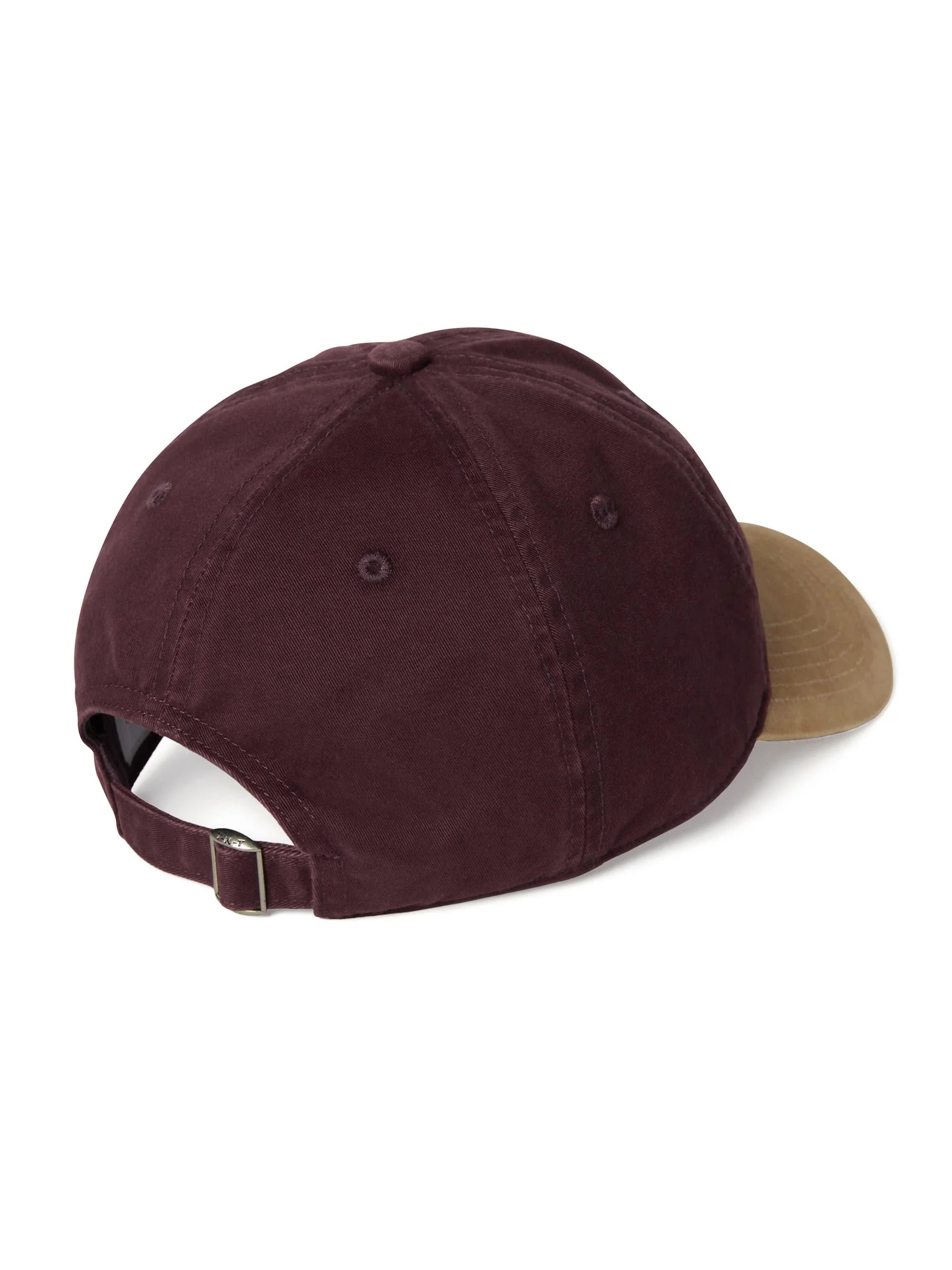 THISISNEVERTHAT SMALL RS-LOGO CAP - BURGUNDY/BEIGE