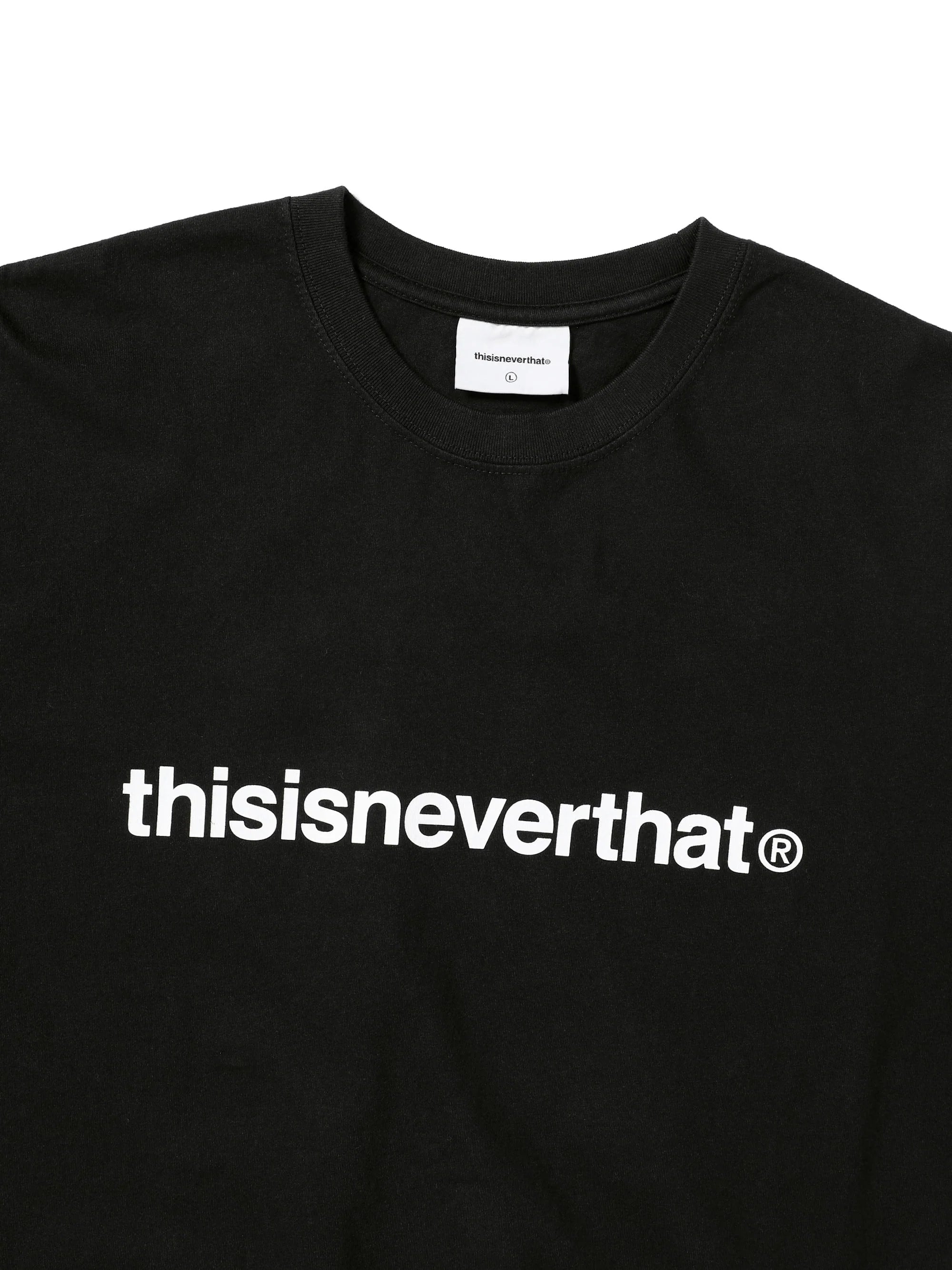 THISISNEVERTHAT T-LOGO L/S TEE - BLACK