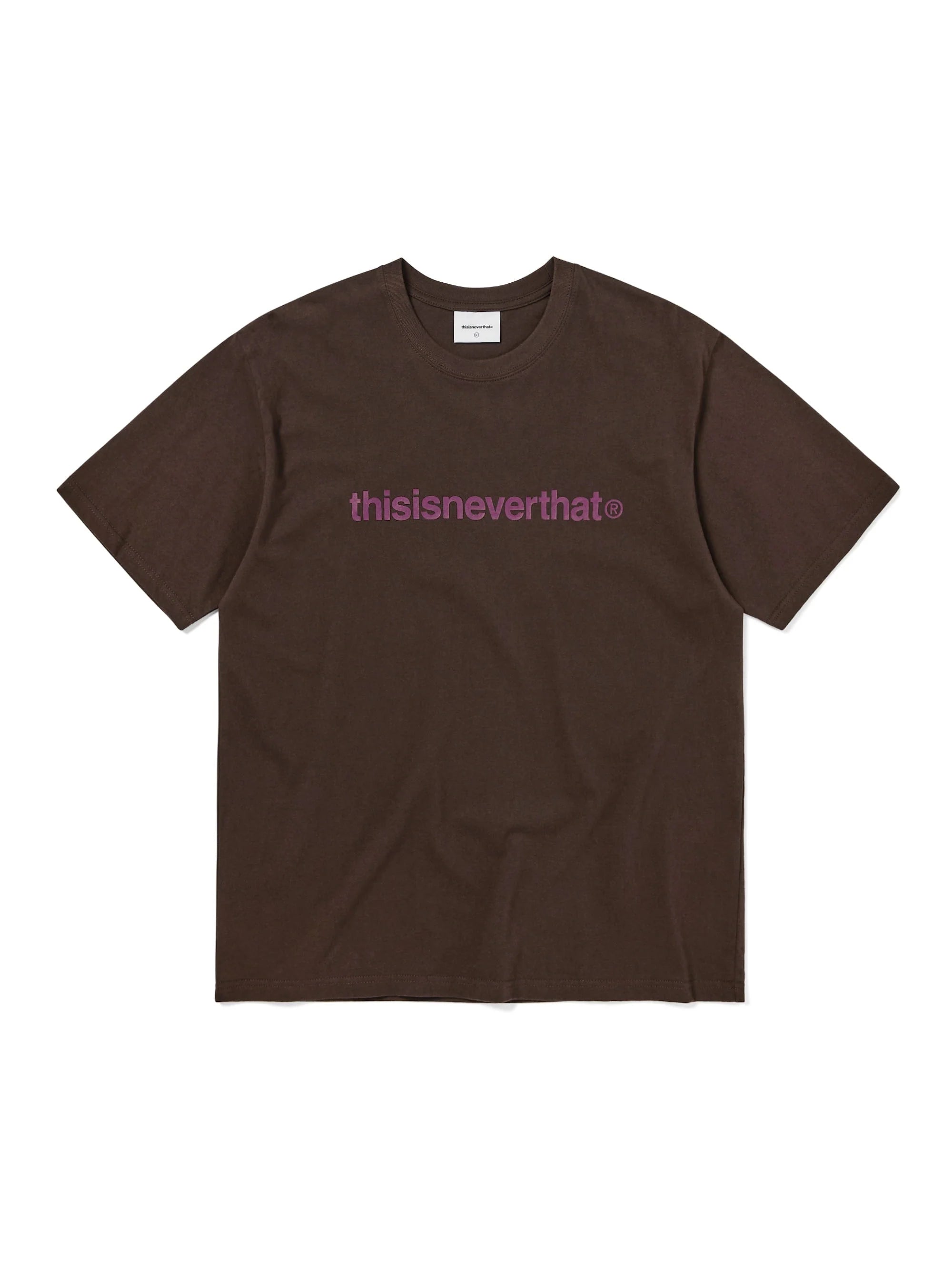 THISISNEVERTHAT T-LOGO TEE - DARK CHOCOLATE