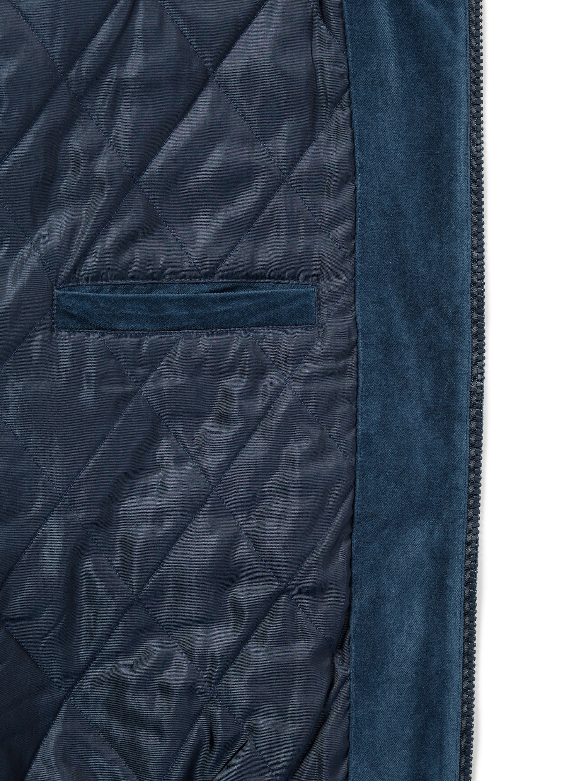 THISISNEVERTHAT - VELVET TRACK JACKET - BLUE