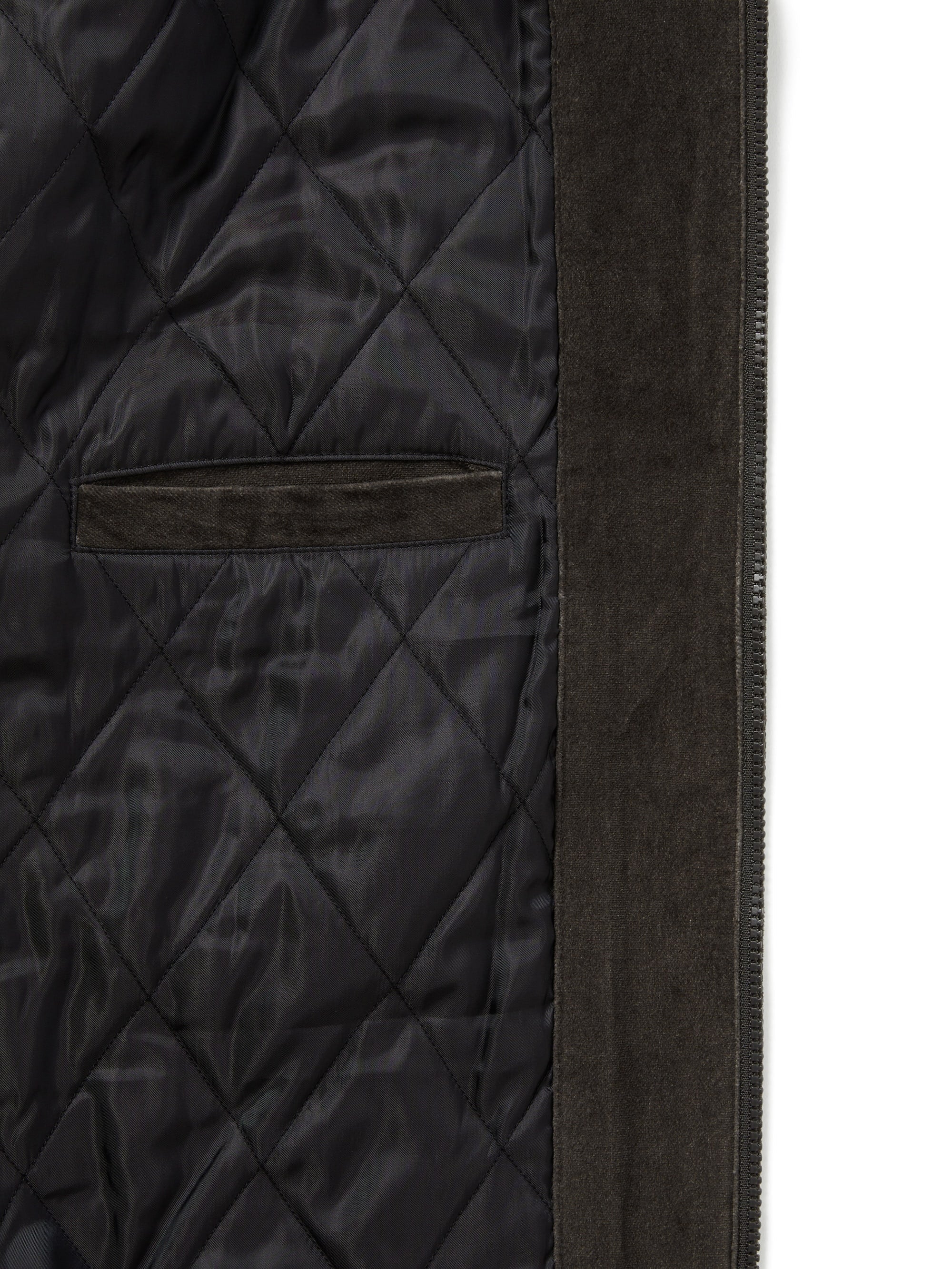 THISISNEVERTHAT- VELVET TRACK JACKET - BROWN
