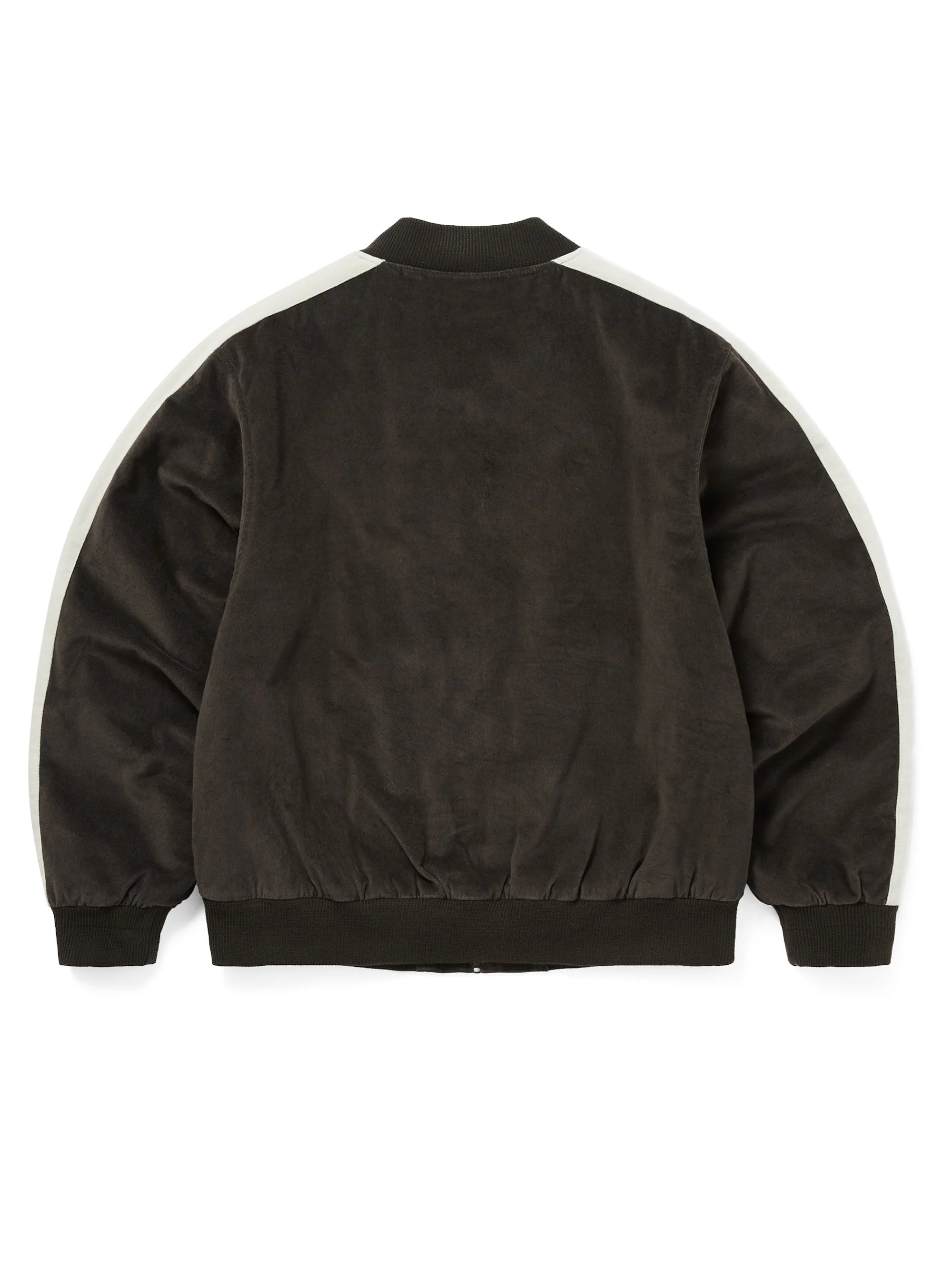 THISISNEVERTHAT- VELVET TRACK JACKET - BROWN