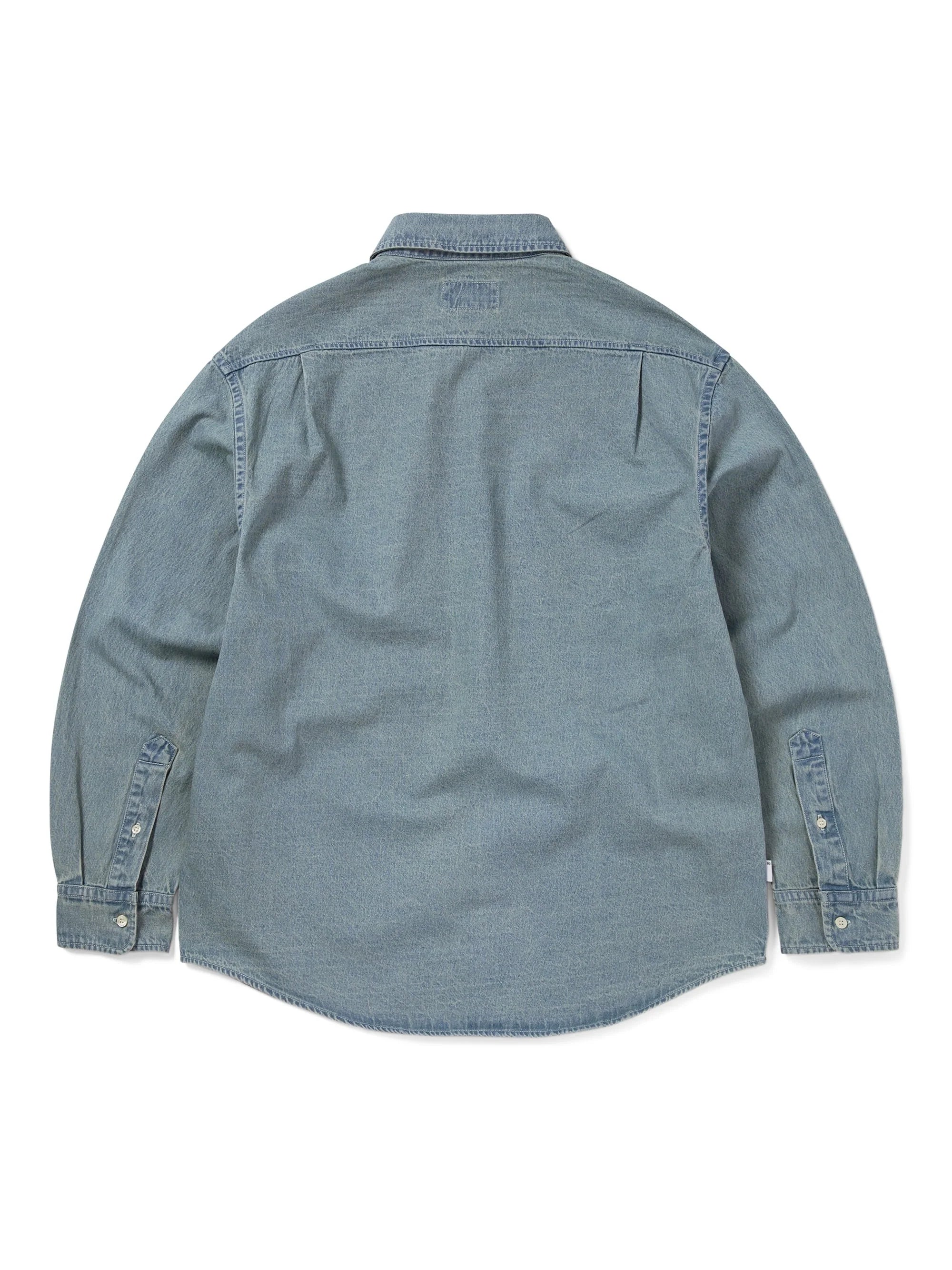 THISISNEVERTHAT - WASHED DENIM SHIRT - WASHED BLUE