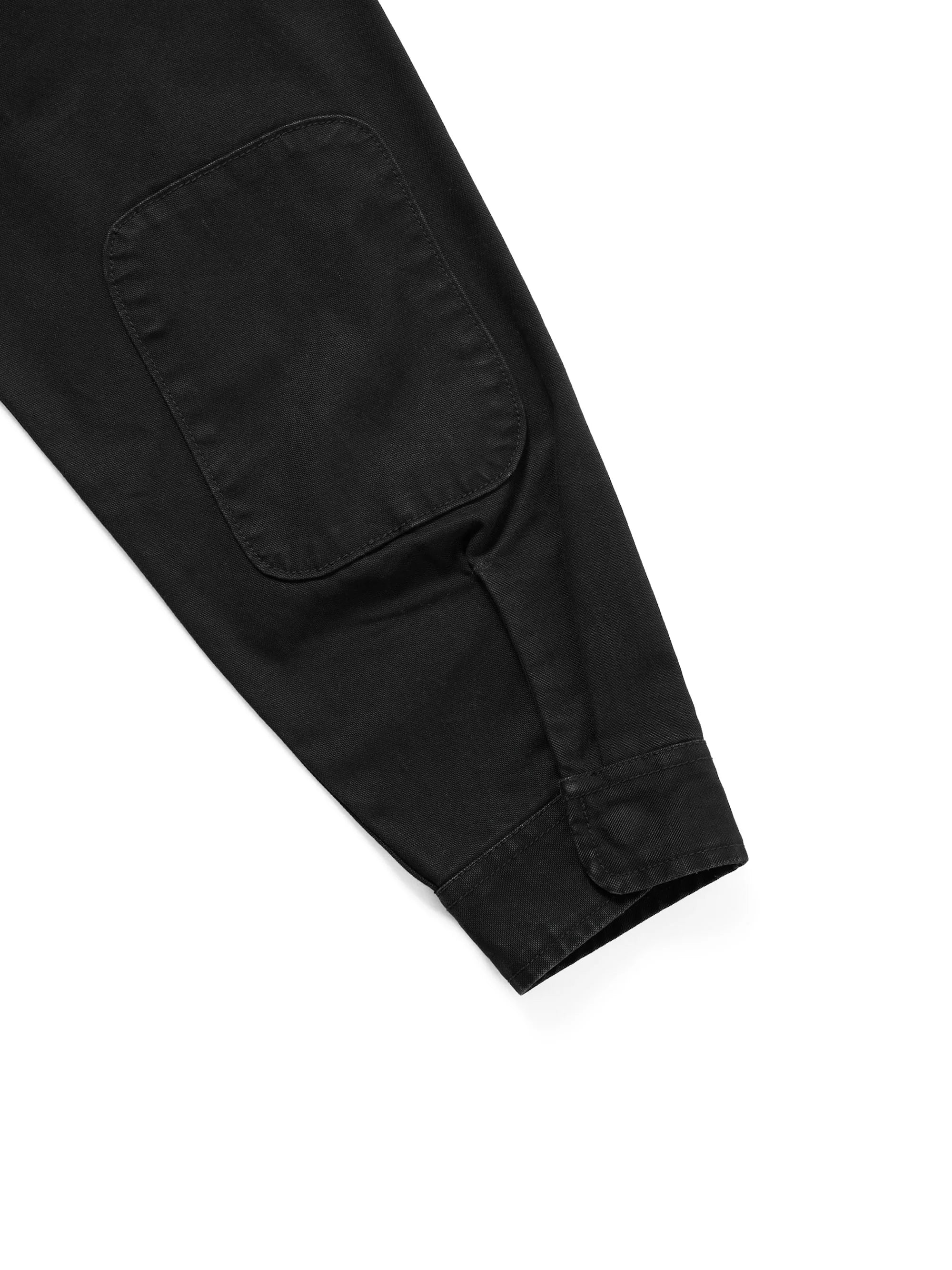 THISISNEVERTHAT - WASHED ZIP SHIRT - BLACK
