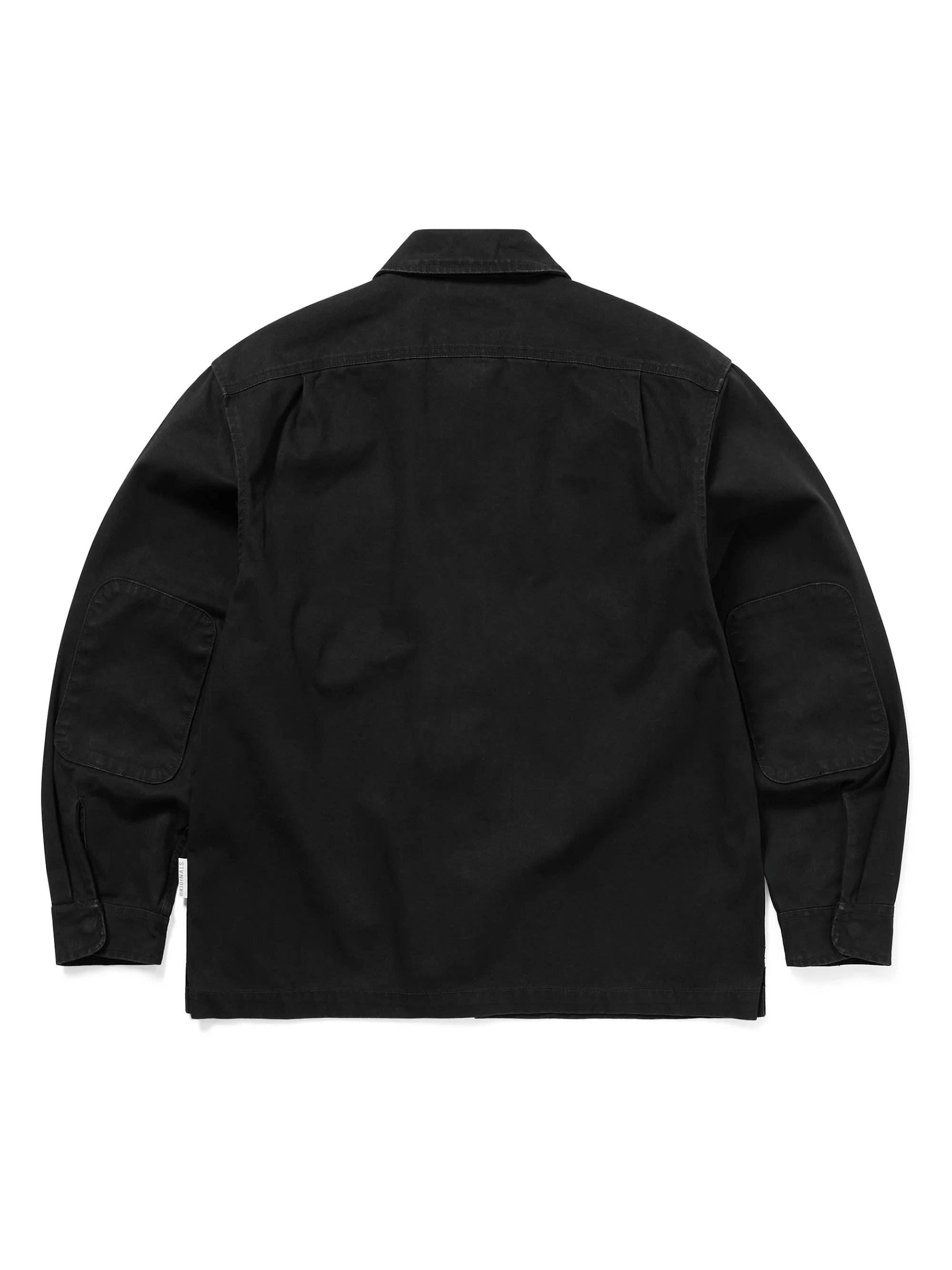 THISISNEVERTHAT - WASHED ZIP SHIRT - BLACK