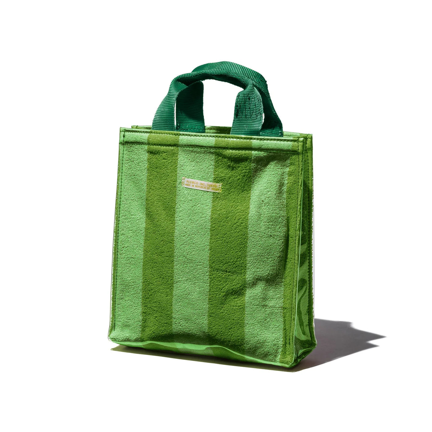 PUEBCO - COVERED TOWEL DOCUMENT BAG - GREEN/ LIGHT GREEN
