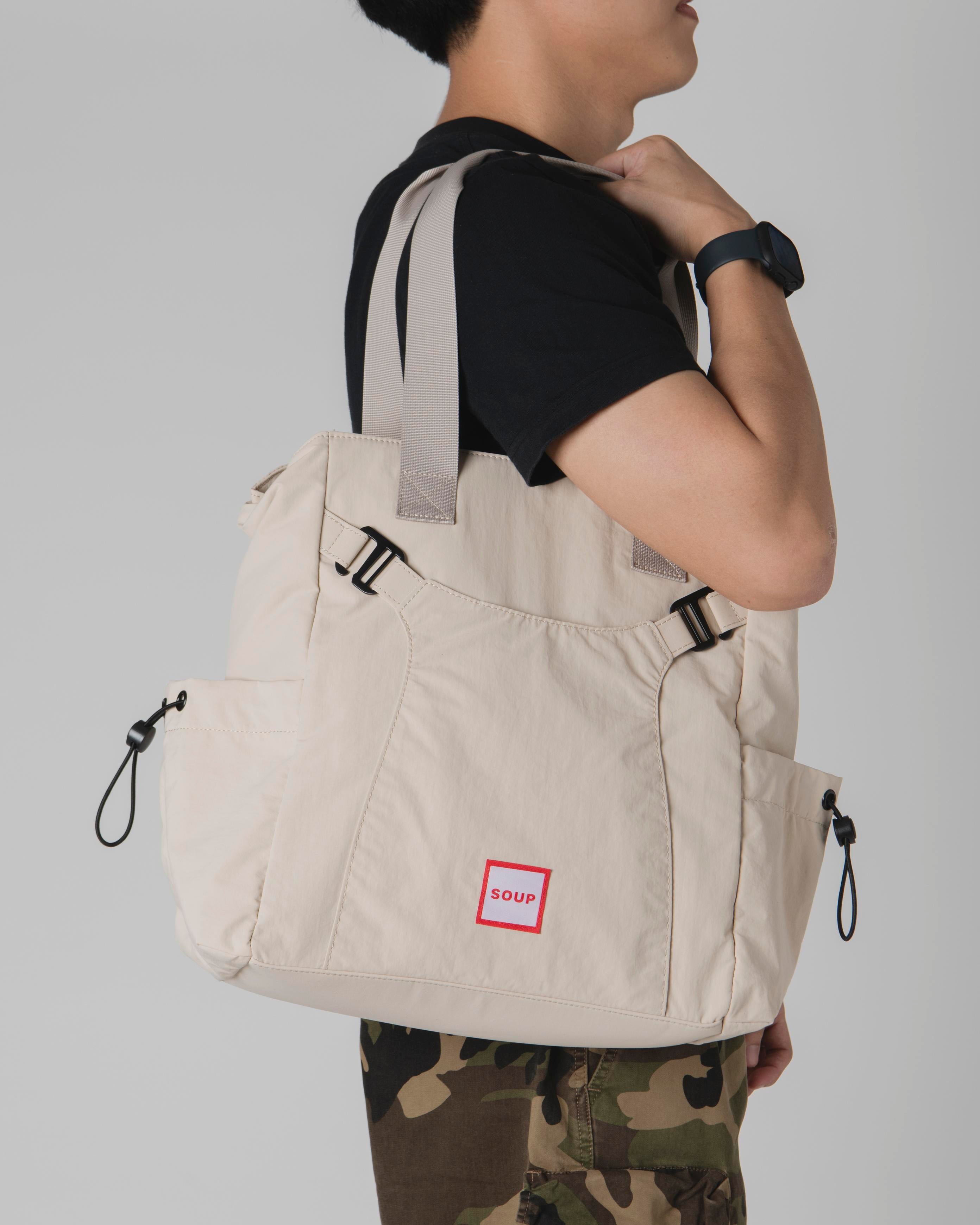 SOUP CARGO TECH TOTE - BEIGE