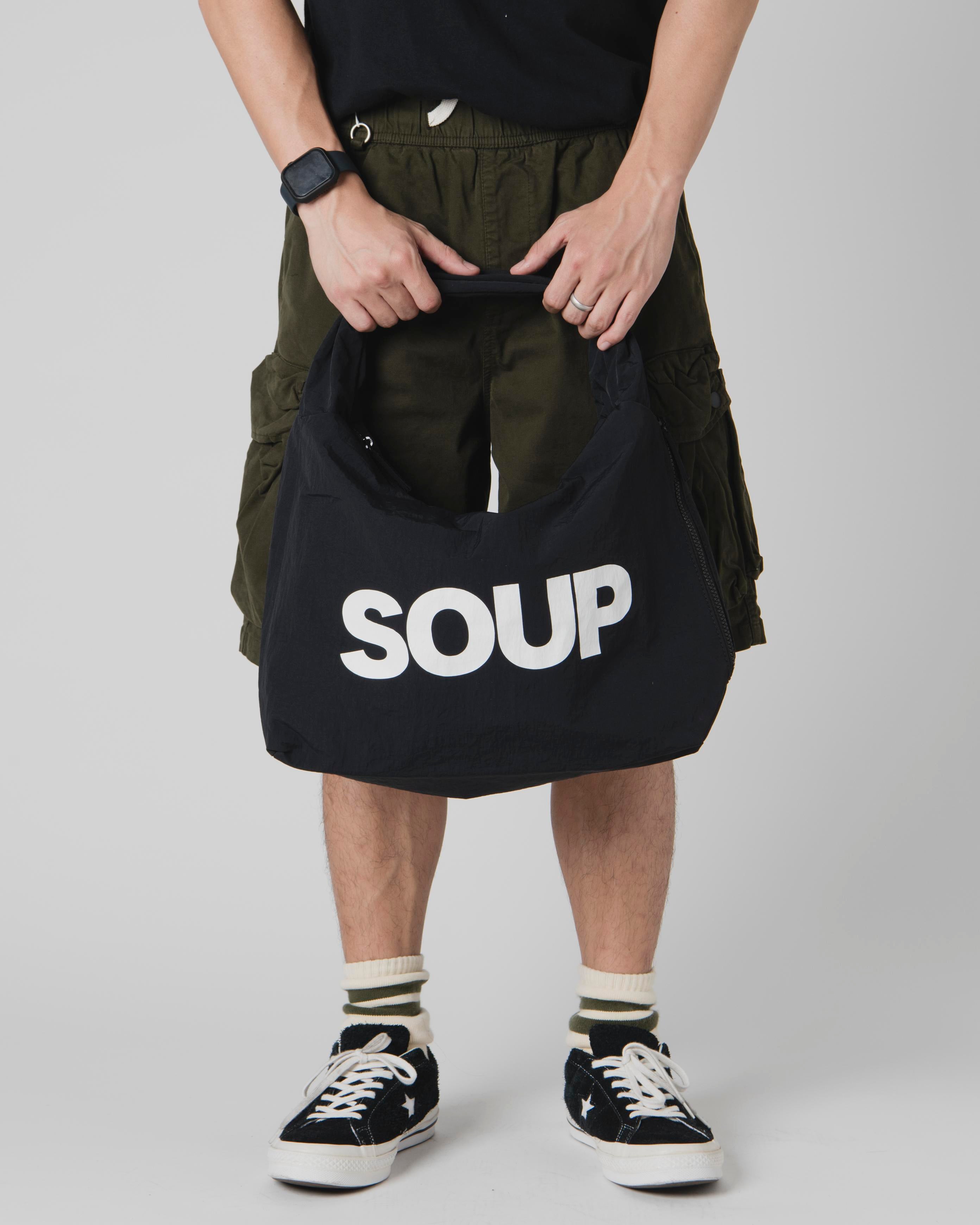 SOUP CLOUD SHOULDER BAG - BLACK