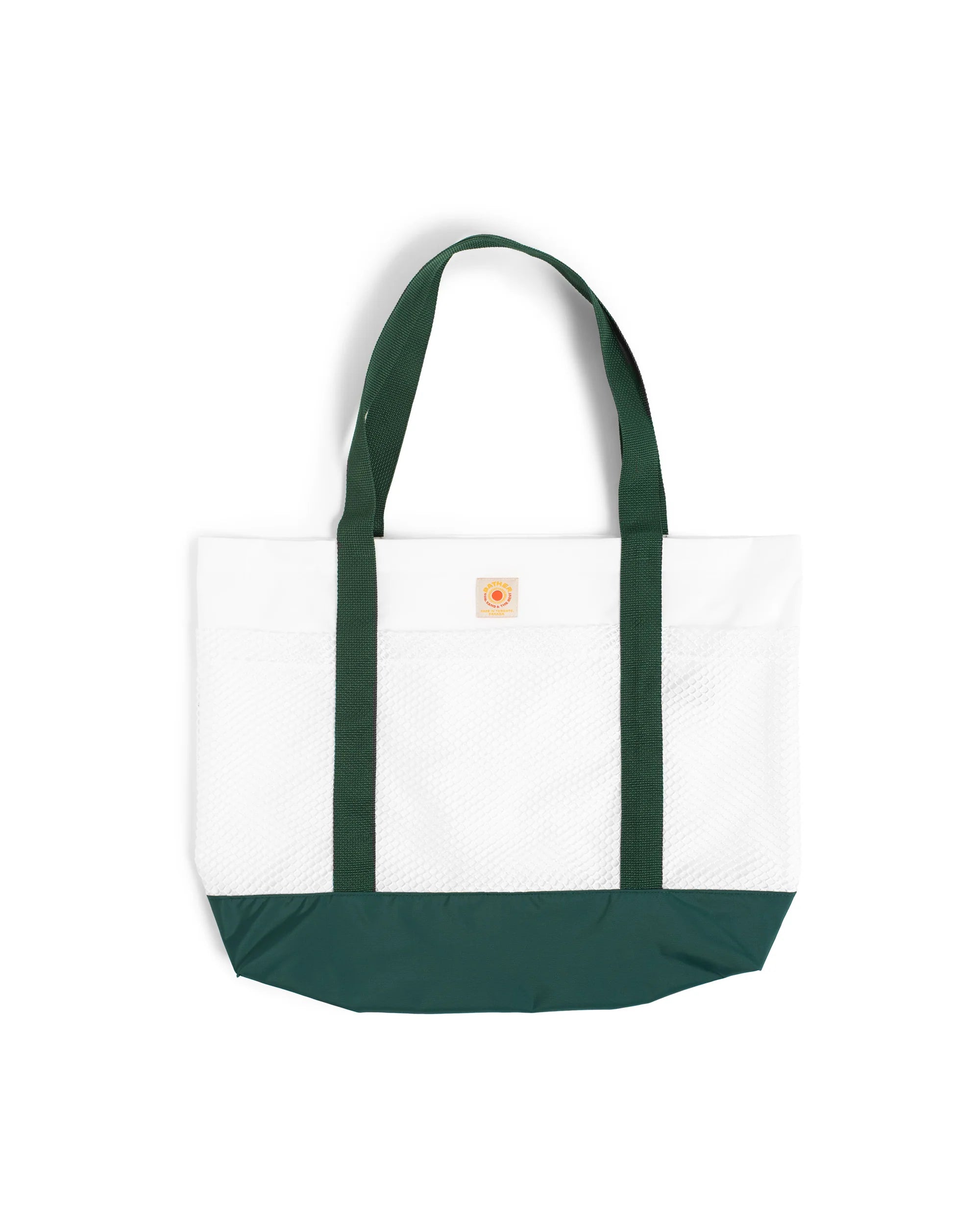BATHER PINE BEACH TOTE - WHITE