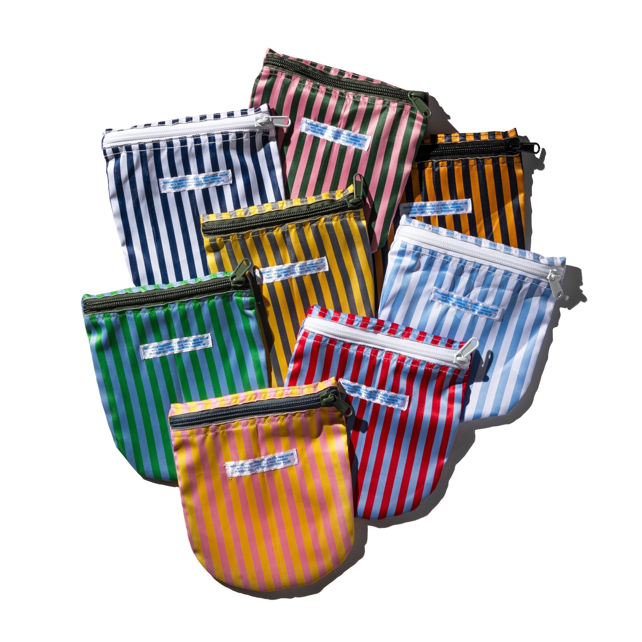 PUEBCO SCHOOL TIE FABRIC SEMICIRCLE POUCH