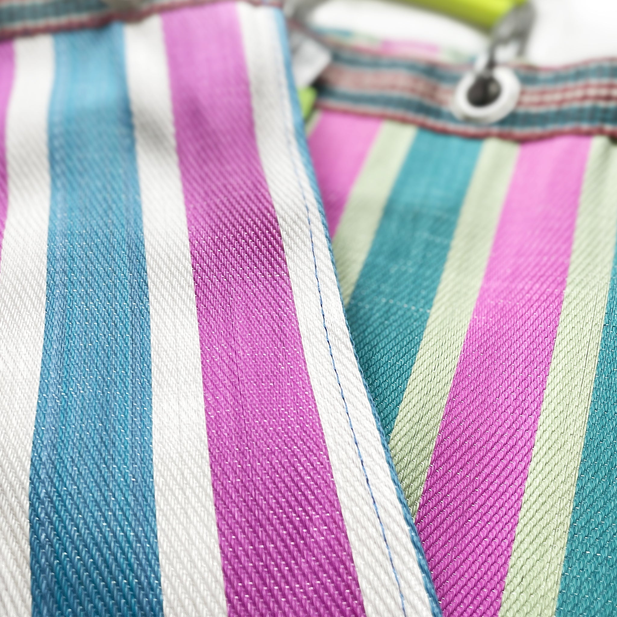 PUEBCO RECYCLED PLASTIC STRIPE BAG / Square
