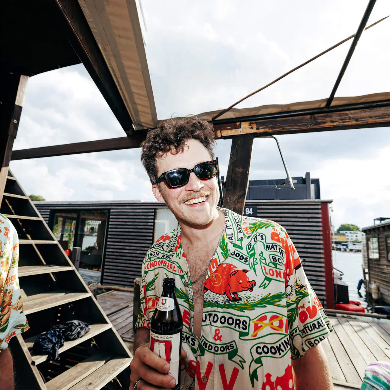 THE DUDES - COOKING WITH RISKS HAWAIIAN SHIRT - MULTICOLOR