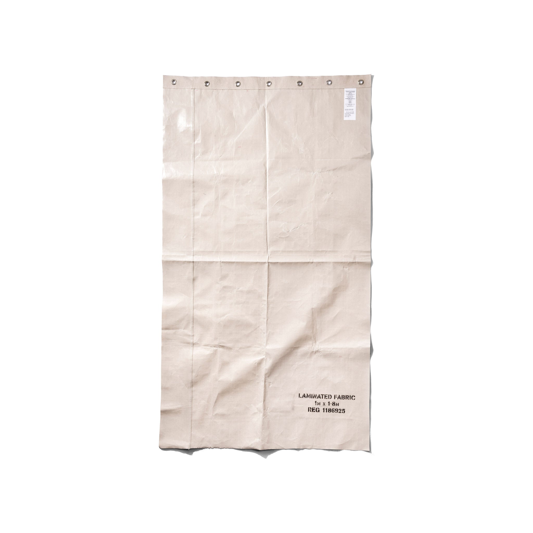 PUEBCO WHITE LAMINATED FABRIC CURTAIN