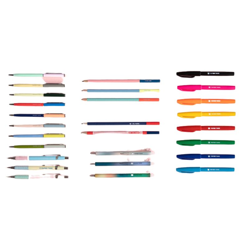 PAPIER TIGRE  BALLPOINT PEN - BLUE/BRICK