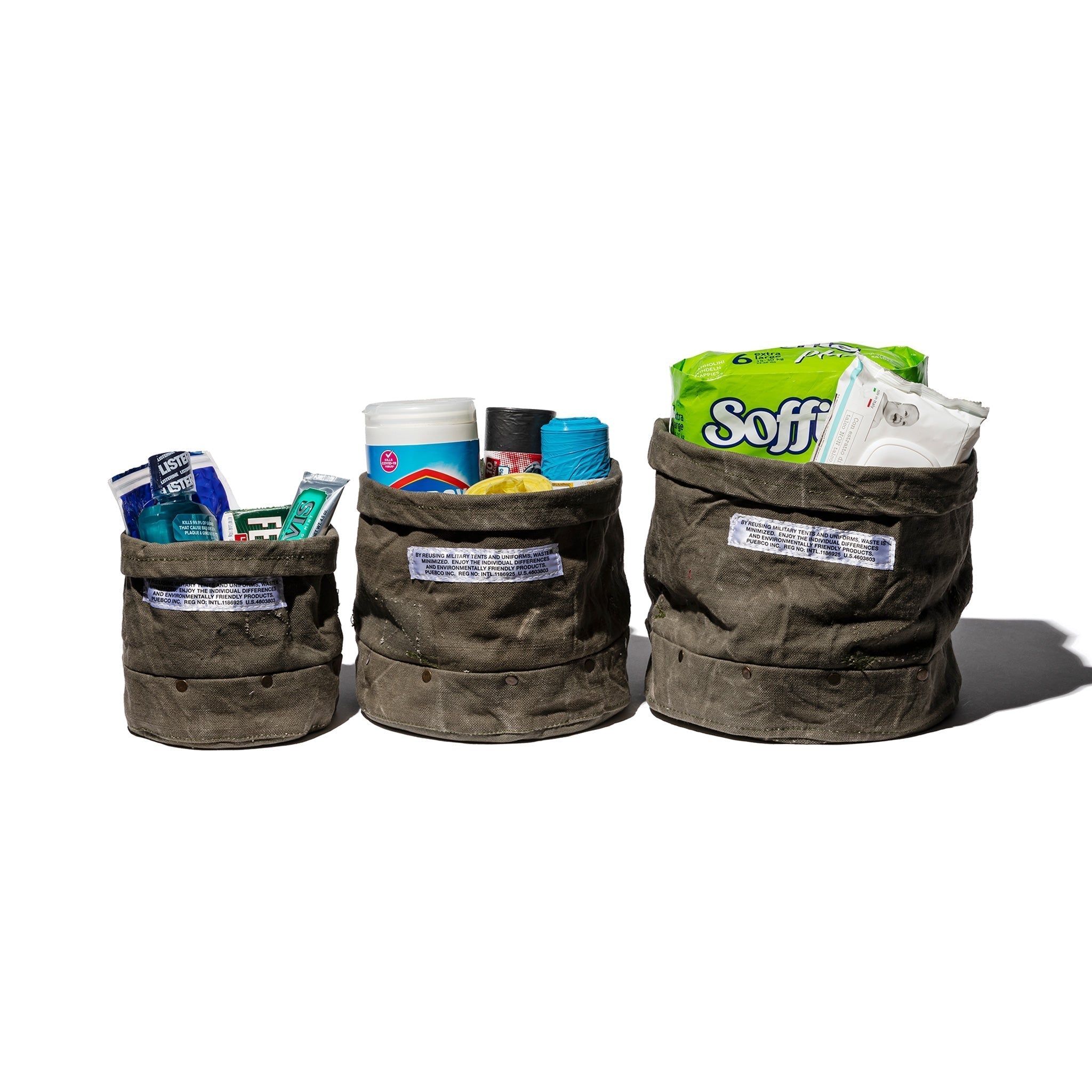 PUEBCO VINTAGE MATERIAL ORGANIZER WITH RIVET / Small