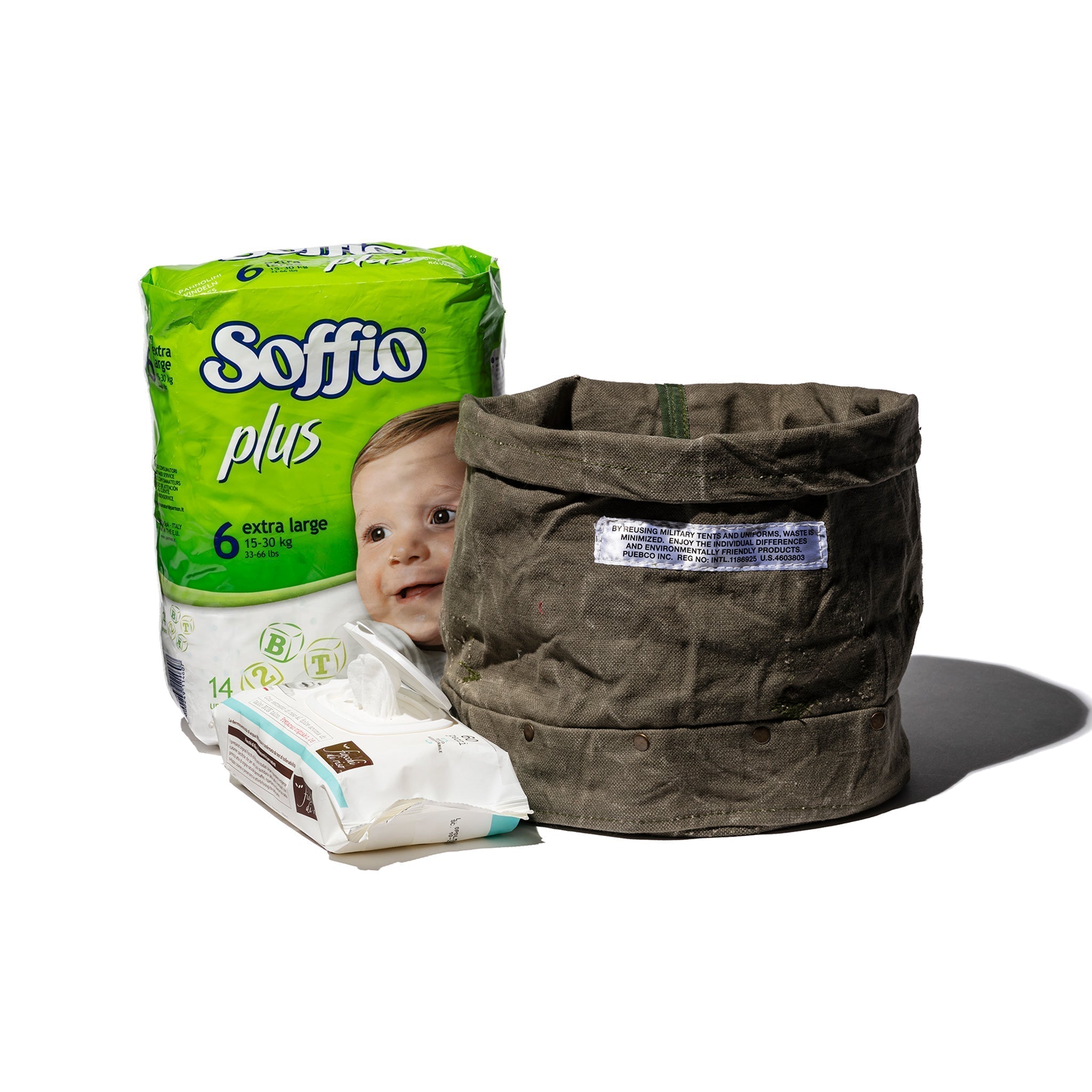 PUEBCO VINTAGE MATERIAL ORGANIZER WITH RIVET / Large