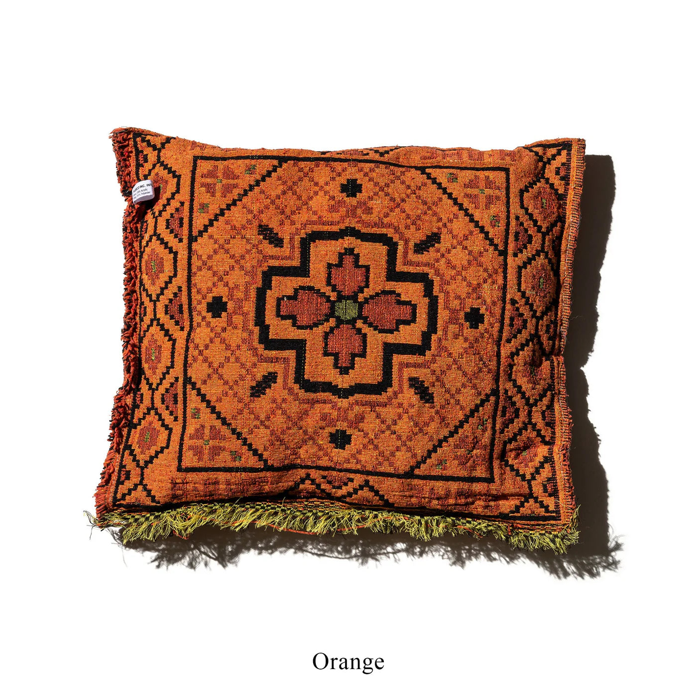 PUEBCO - HYBRID INDIAN CUSHION - ORANGE