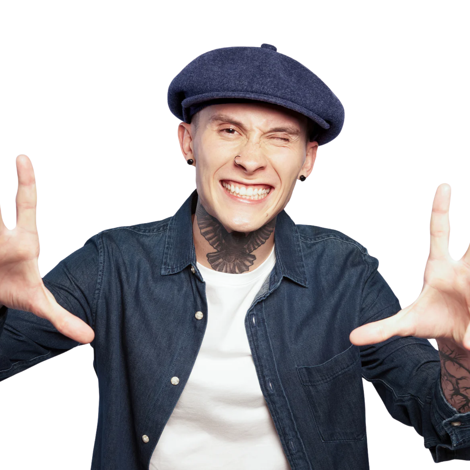 KANGOL WOOL HAWKER - BLACK