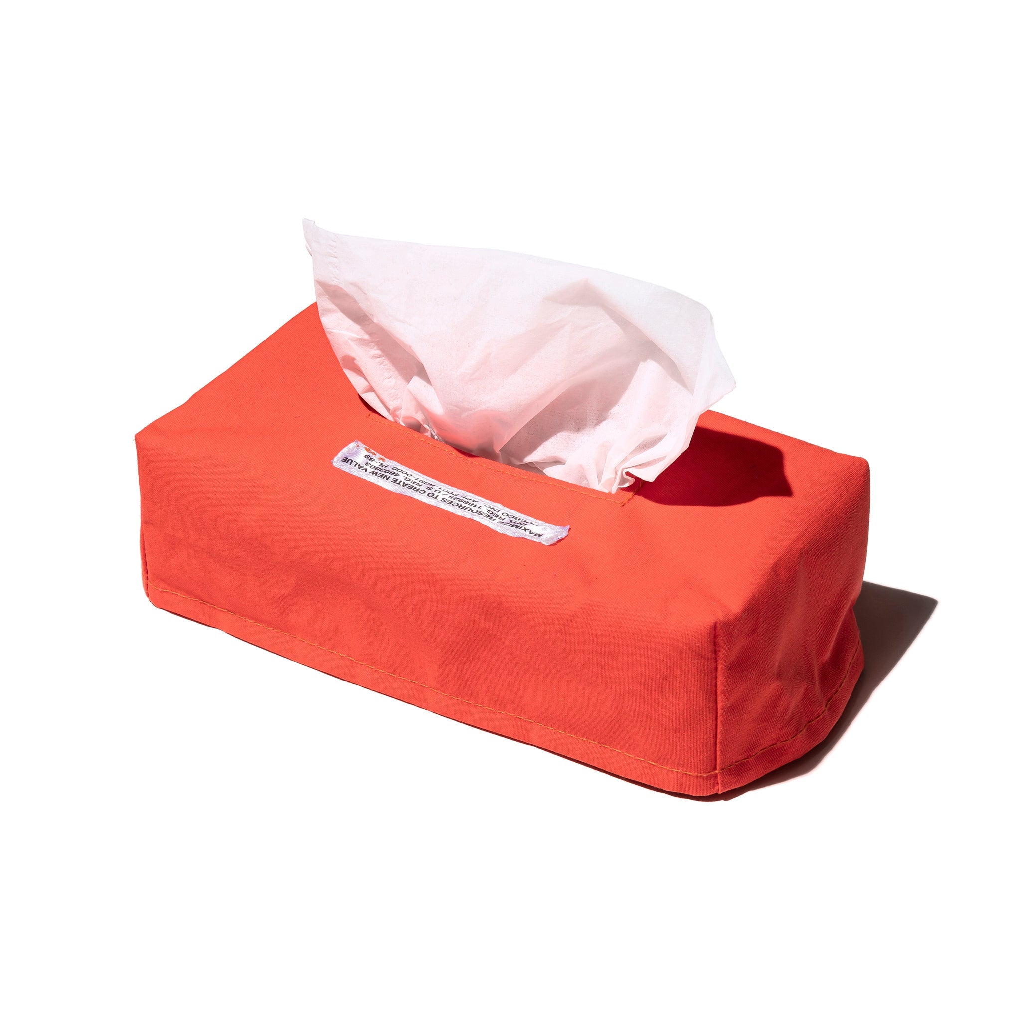 PUEBCO EMERGENCY TISSUE BOX COVER / Neon Orange