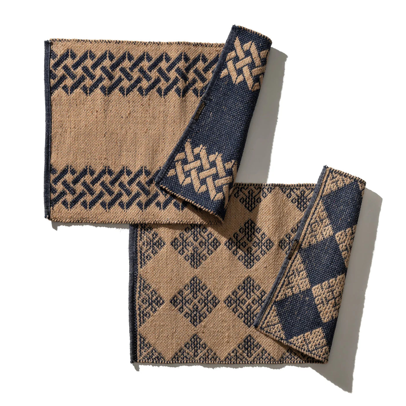 PUEBCO TILE PATTERNED JUTE MAT - MYKONOS