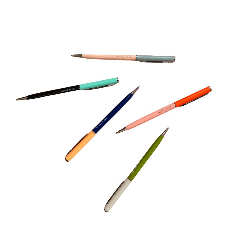 PAPIER TIGRE  BALLPOINT PEN - OLIVE/MOON