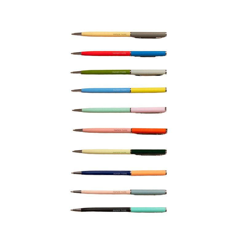 PAPIER TIGRE  BALLPOINT PEN - BLUE/BRICK