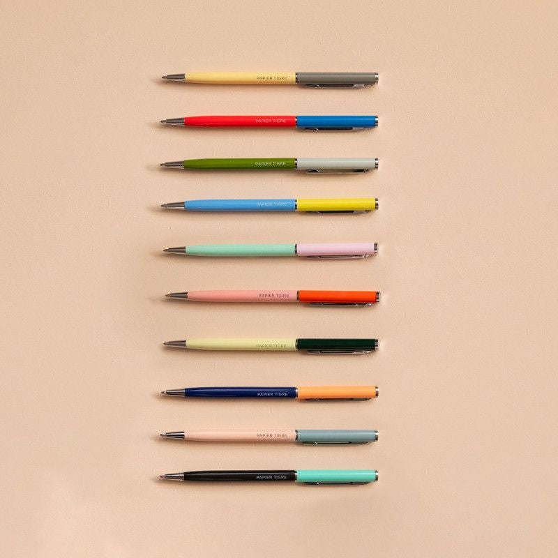 PAPIER TIGRE  BALLPOINT PEN - OLIVE/MOON