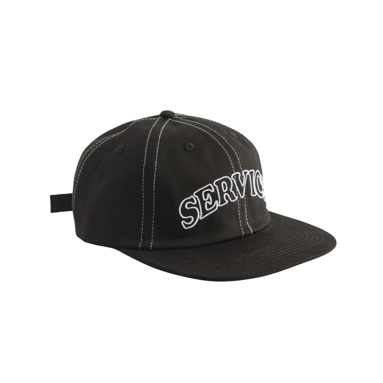 SERVICE WORKS ARCH LOGO CONTRAST STITCH - BLACK
