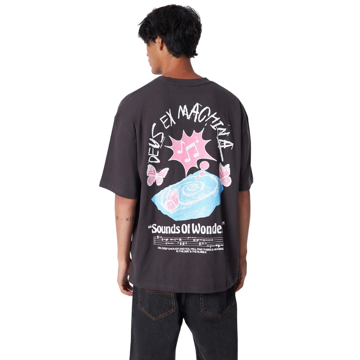 DEUS EX MACHINA WUNDERKIND TEE - ANTHRACITE