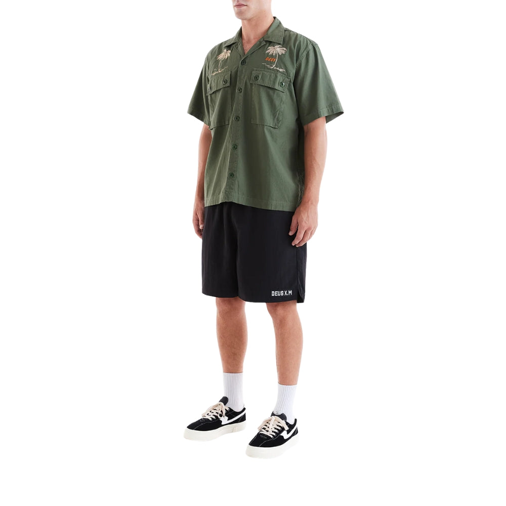 DEUS EX MACHINA STRANDED FATIGUE SHIRT - PINE