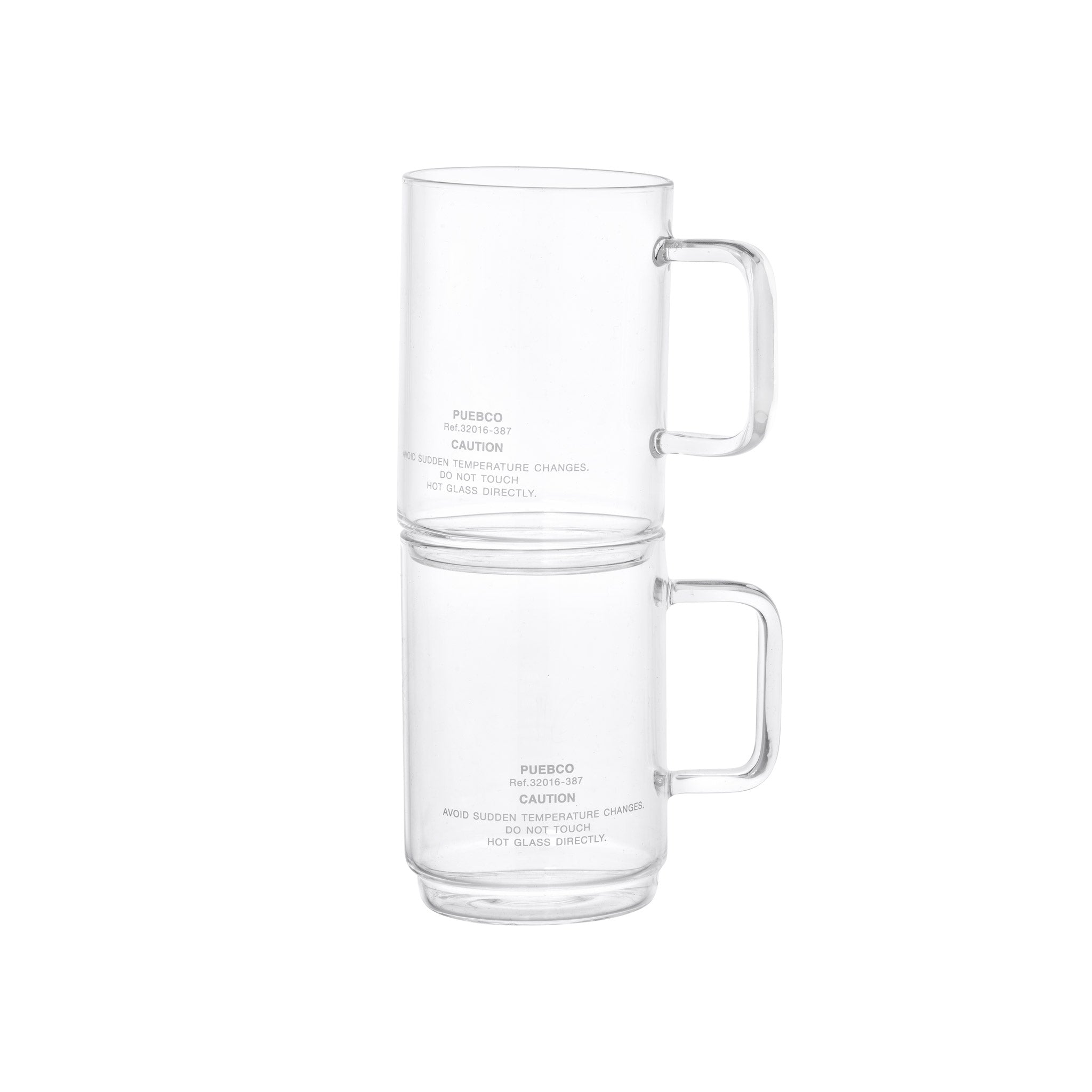 PUEBCO BOROSILICATE GLASS MUG / Shallow Stacking