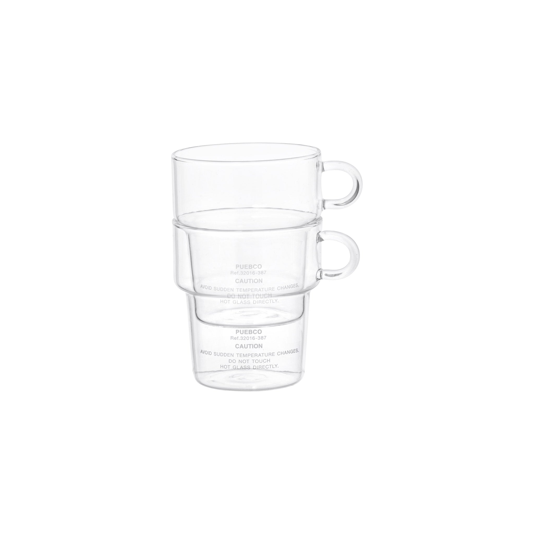 PUEBCO BOROSILICATE GLASS MUG / Deep Stacking