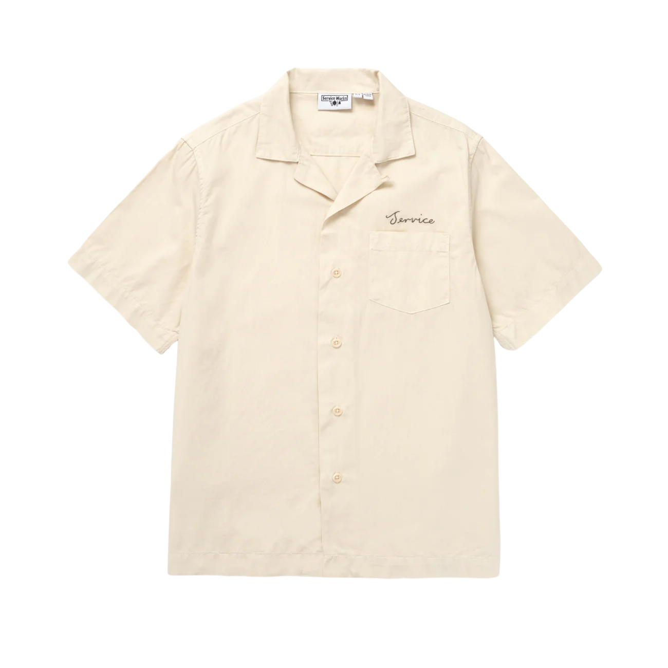 SERVICE WORKS SCRIPT RESORT SHIRT - WHITE OAK