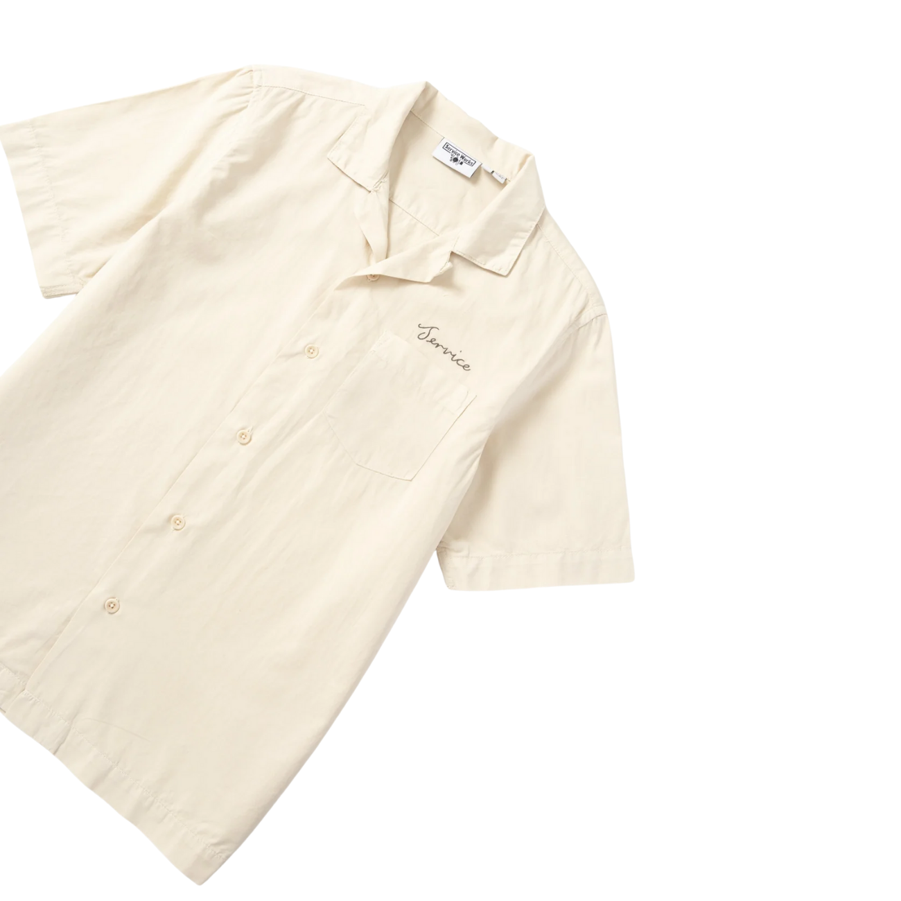 SERVICE WORKS SCRIPT RESORT SHIRT - WHITE OAK