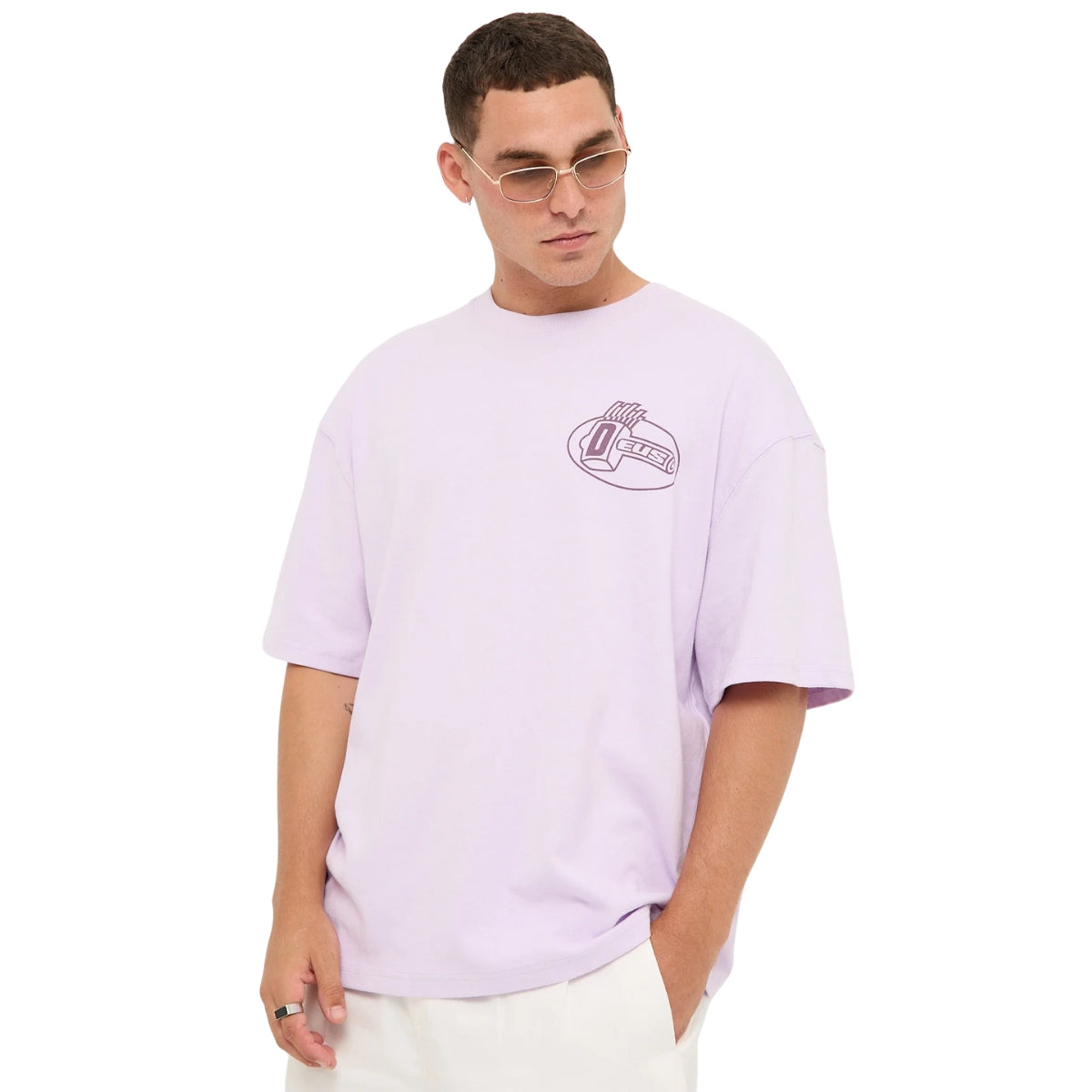DEUS EX MACHINA GOON SQUAD TEE - ORCHID HUSH