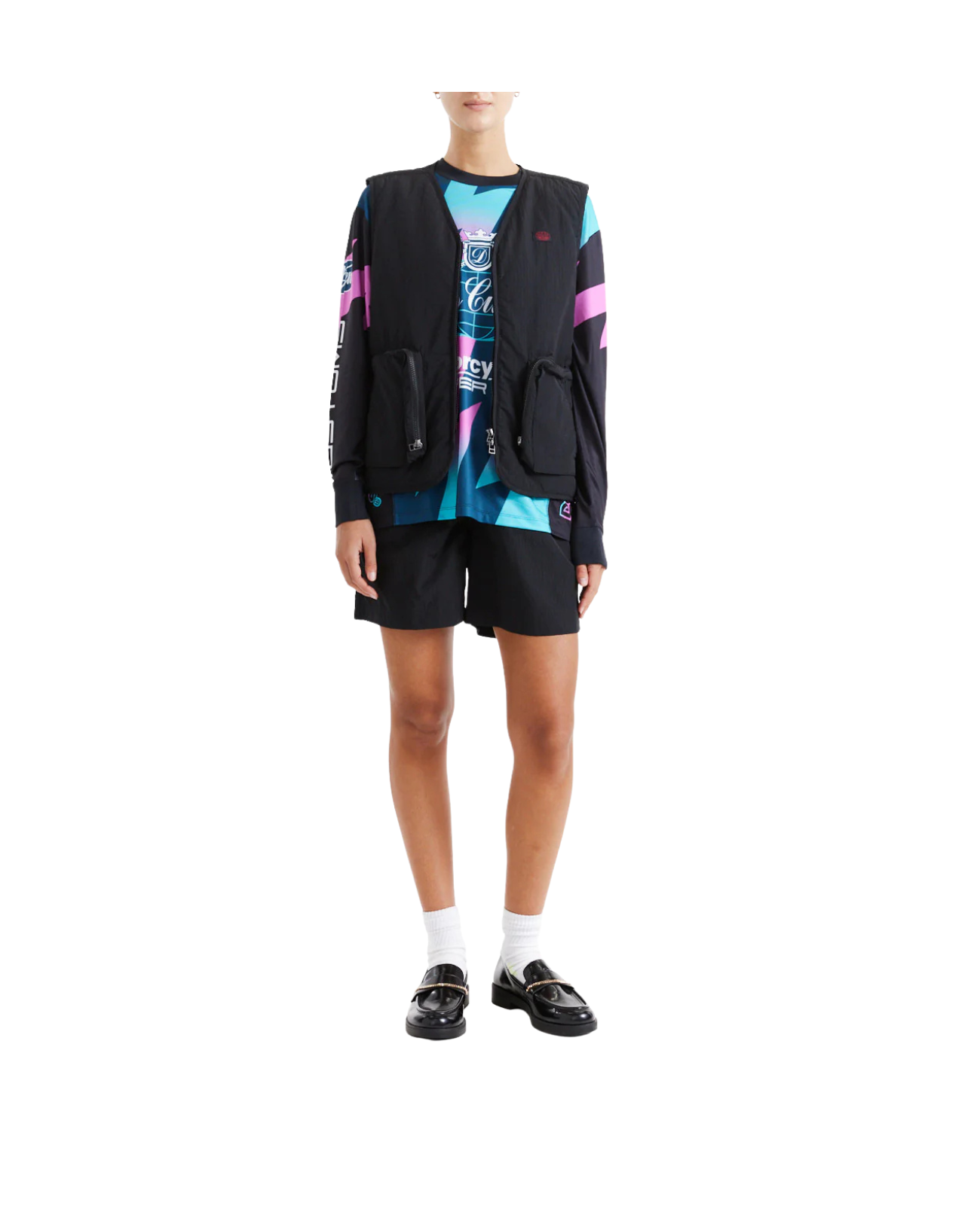 Deus Ex Machina Paper Street Vest - Black Beauty