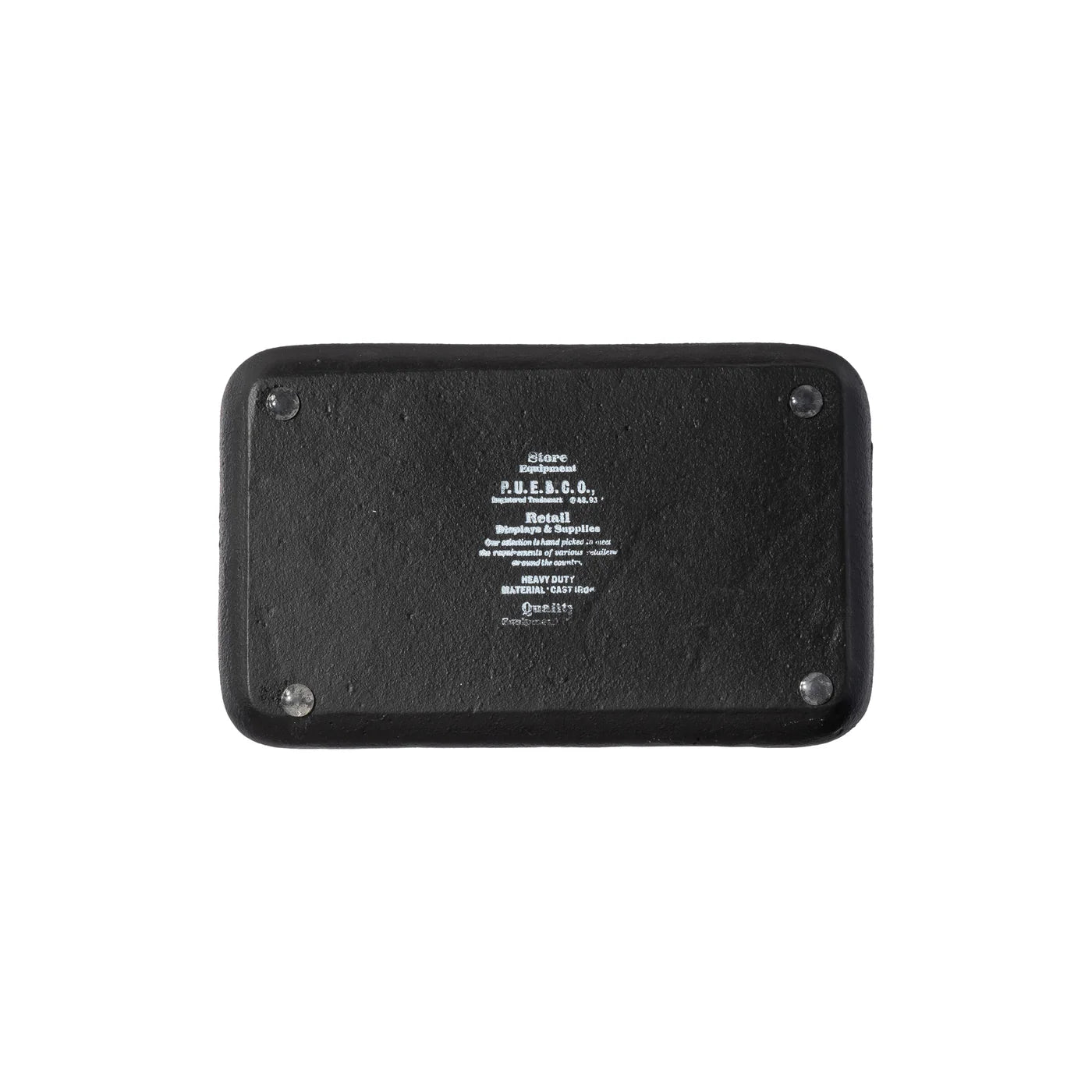 PUEBCO CAST IRON TRAY - BLACK