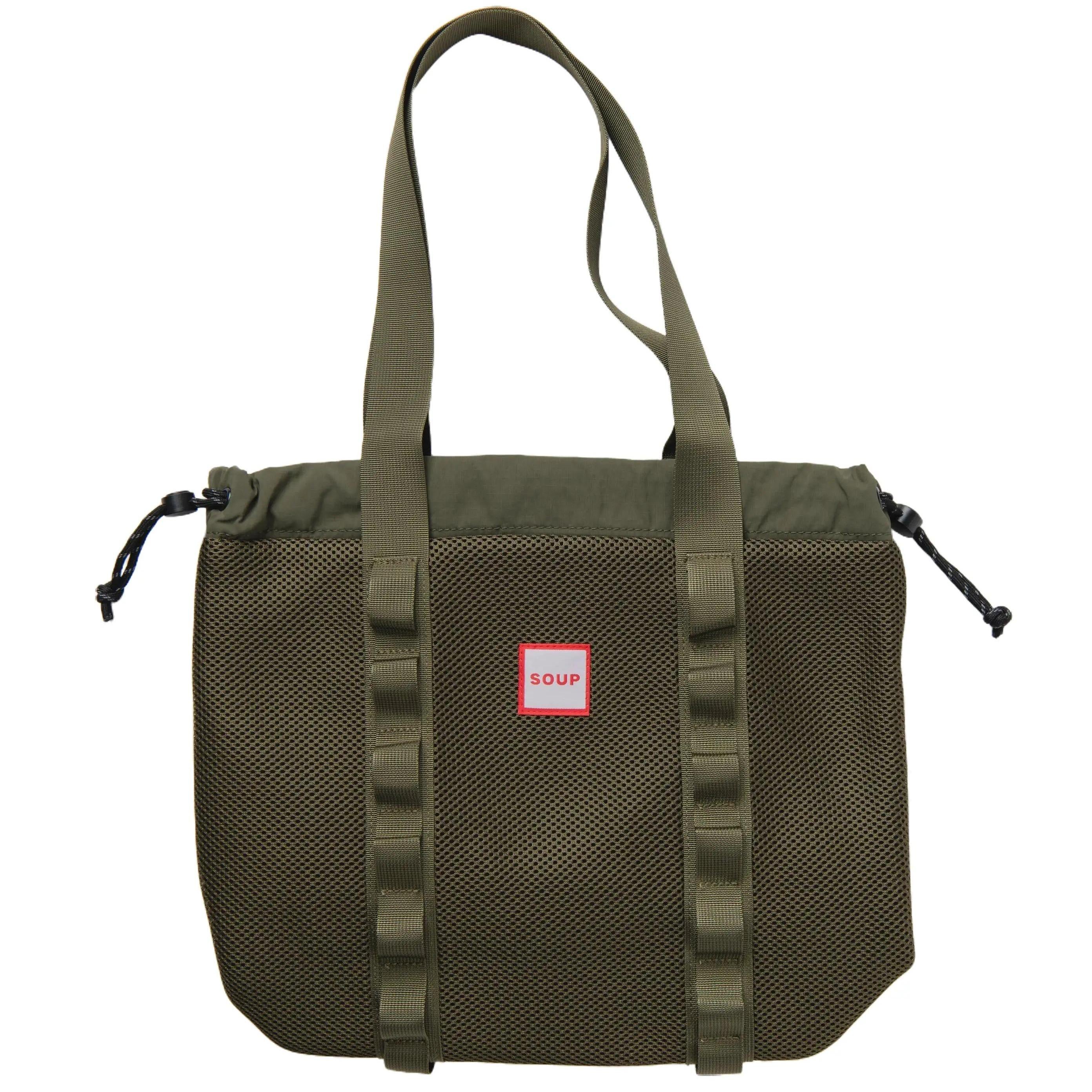 SOUP DAILY SHOPPER TOTE - GREEN KHAKI