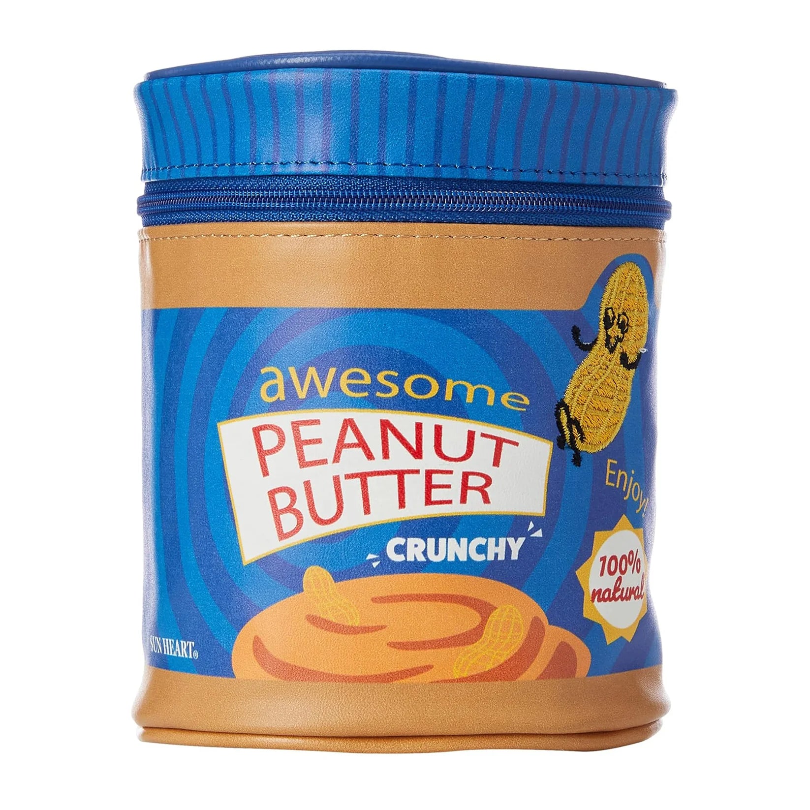 MARUSHIN SUN HEART YUP! PEANUT BUTTER POUCH - BLUE