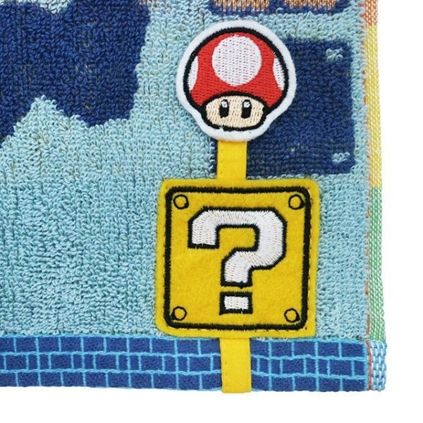 MARUSHIN SUN HEART  SUPER MARIO QUESTION BLOCK MINI TOWEL - MULTICOLOR