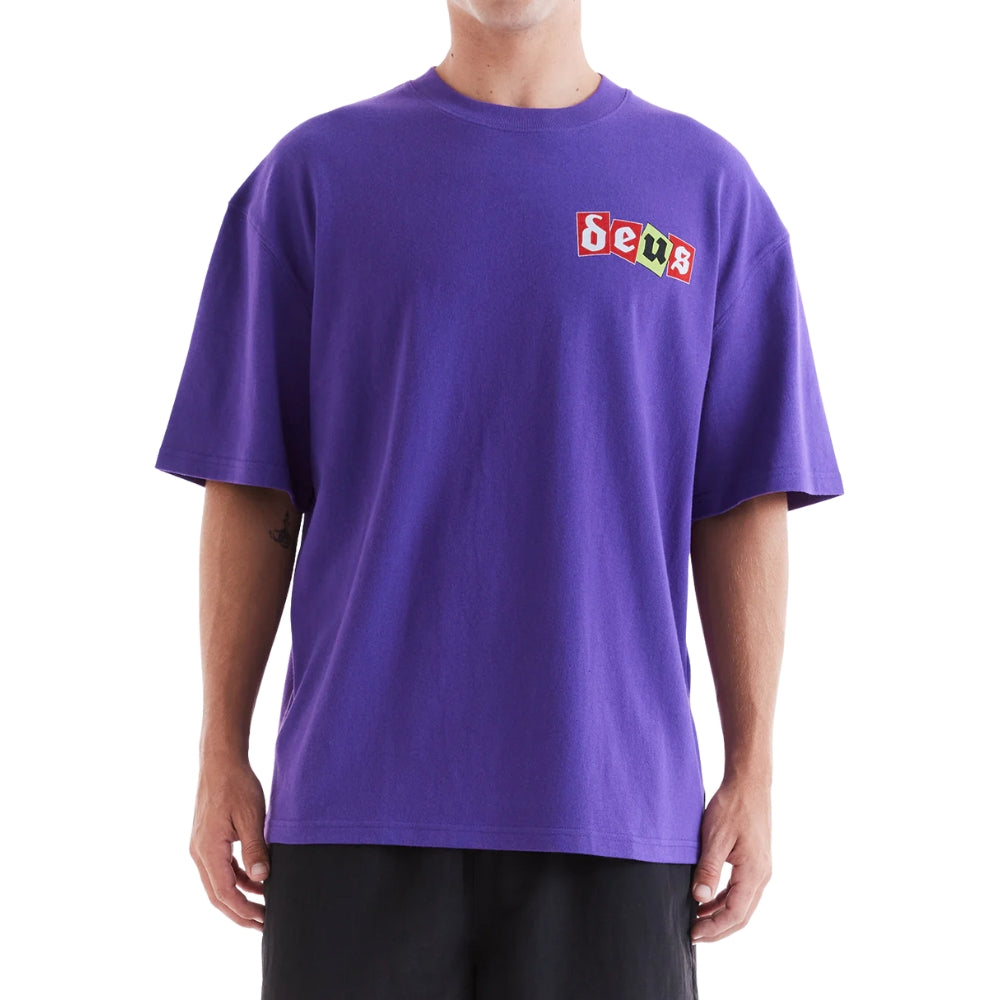 DEUS EX MACHINA REDEMPTION TEE - PURPLE SAPPHIRE