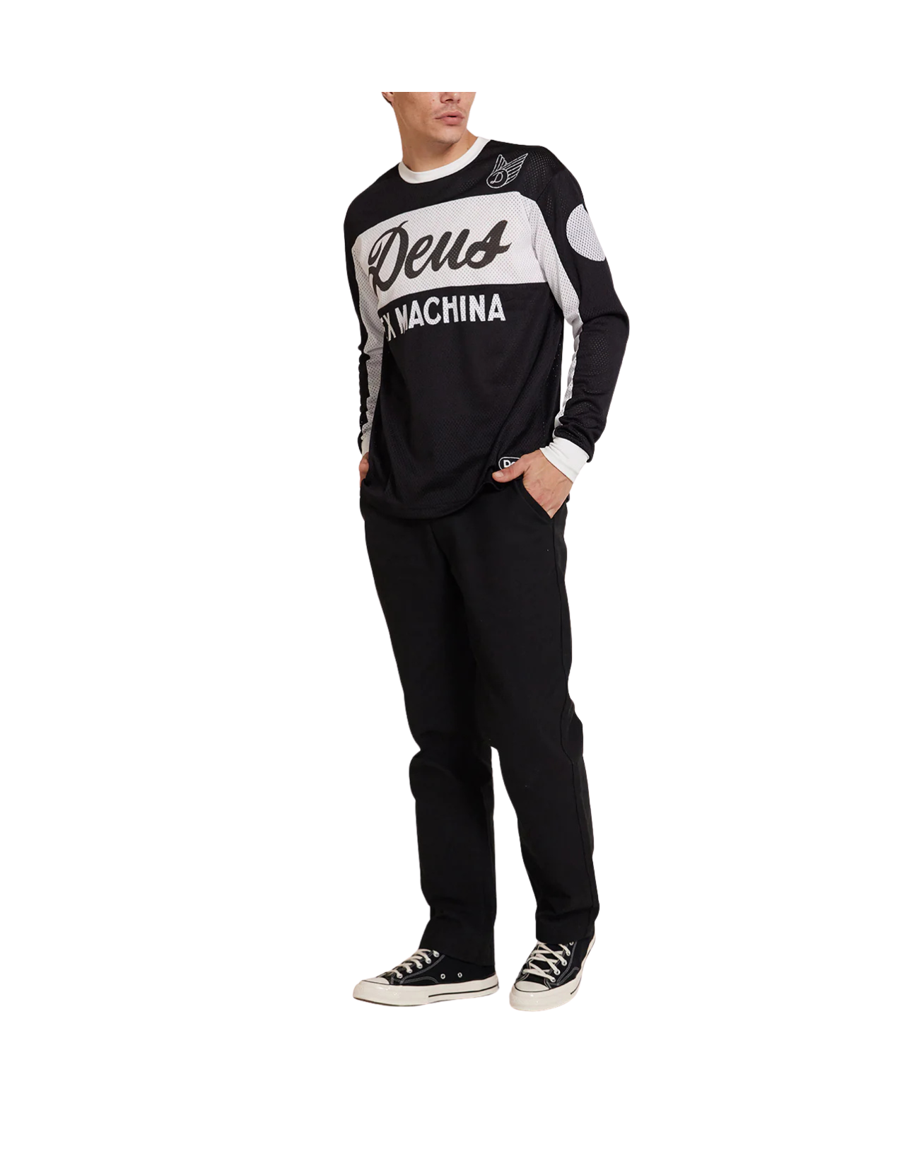 Deus Ex Machina Saber Moto Jersey - Black