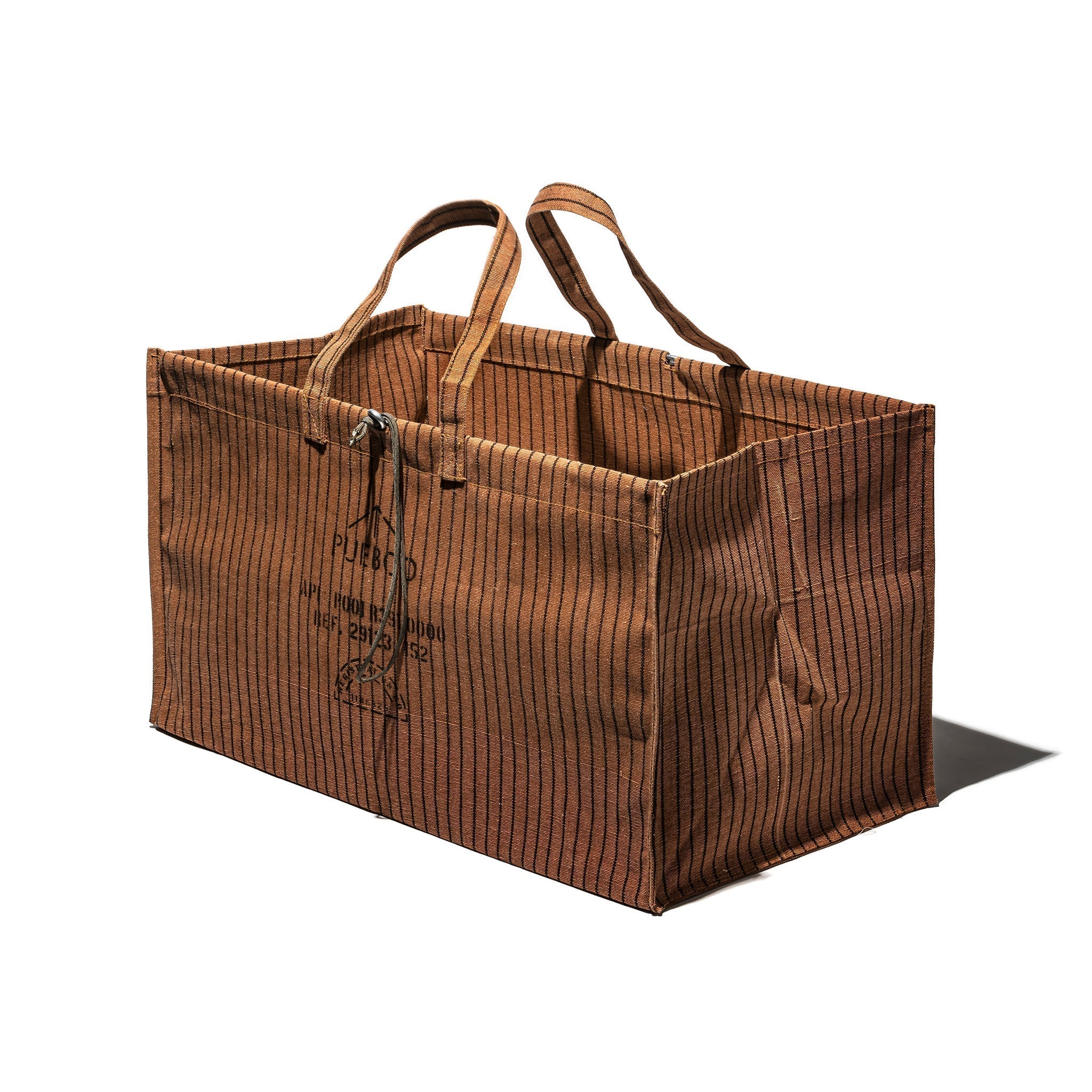 PUEBCO WAXED CANVAS LARGE BAG / Brown