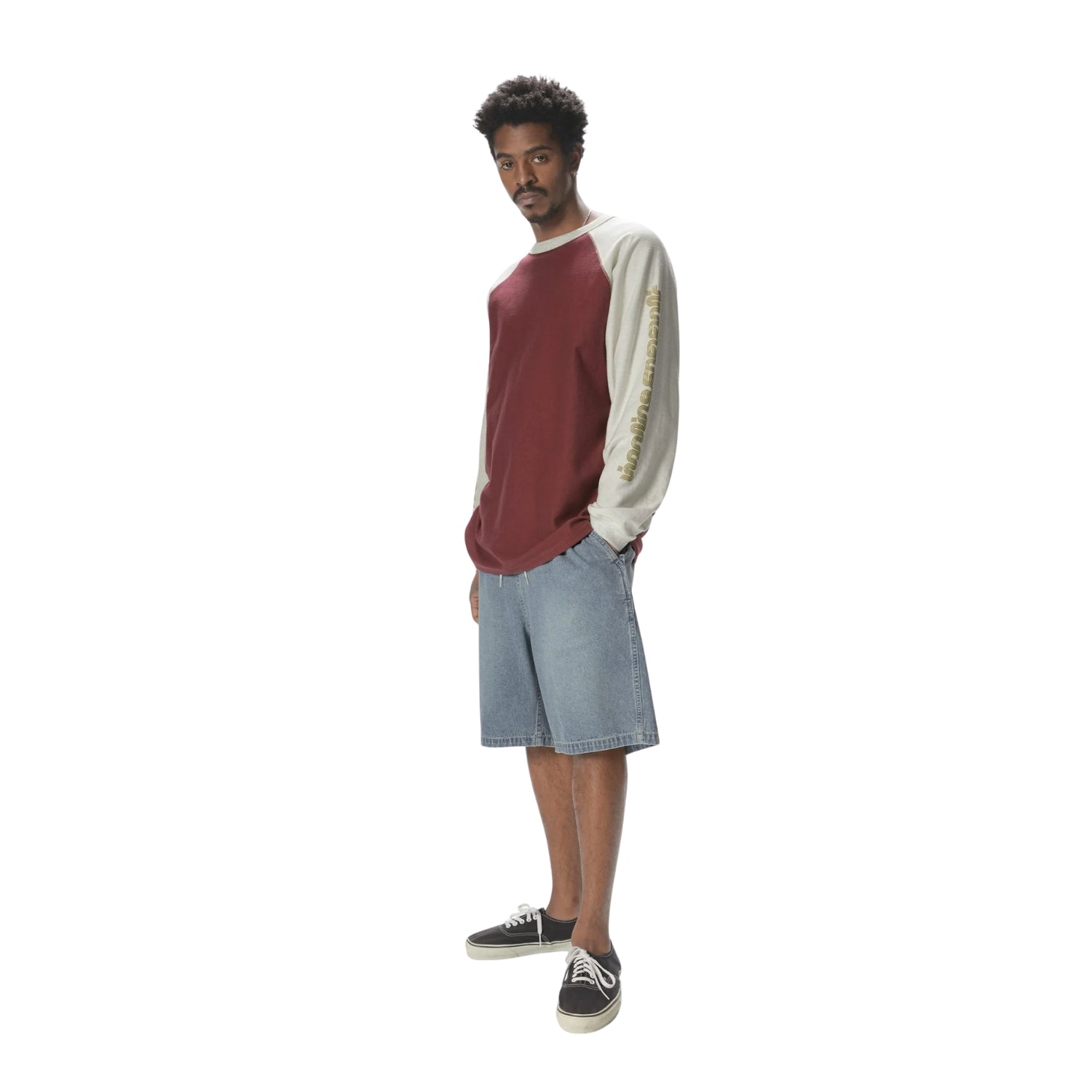 THISISNEVERTHAT DENIM EASY SHORT - WASHED BLUE