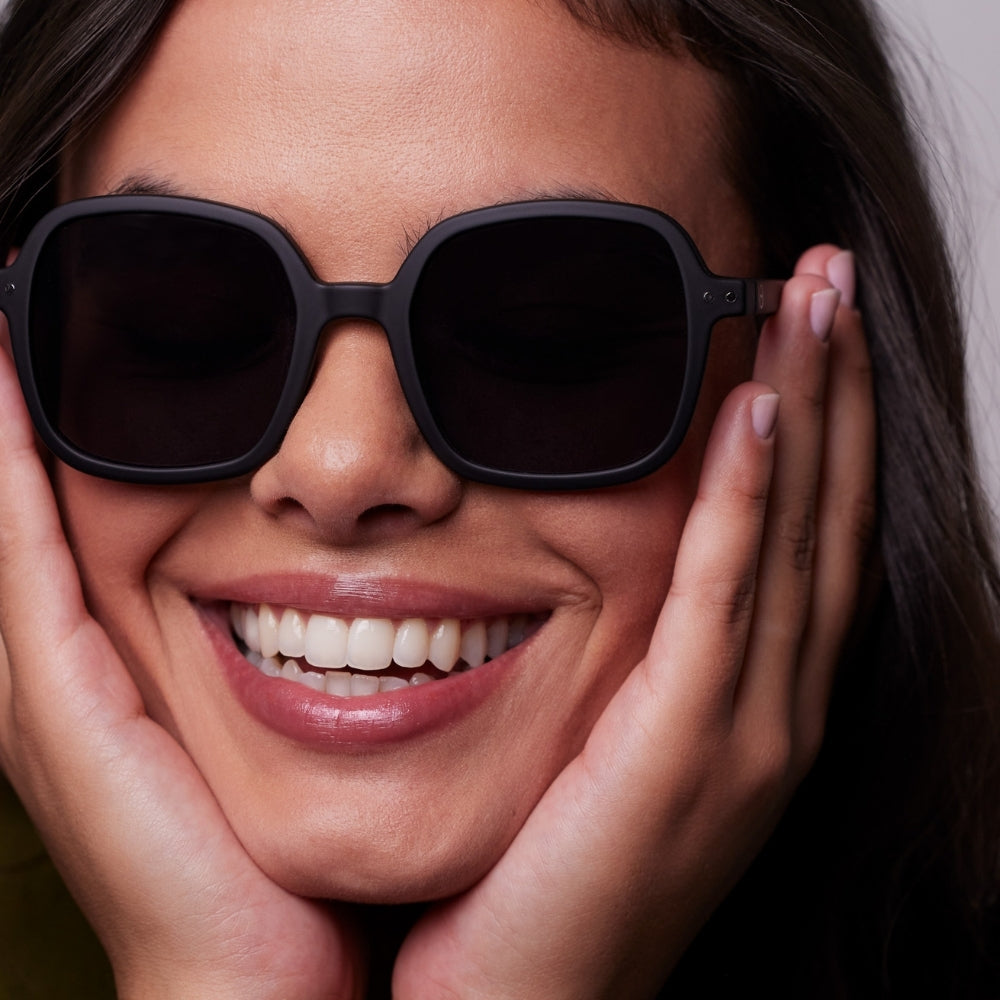 IZIPIZI SUN OFFICE BLACK GREY LENSES - BLACK