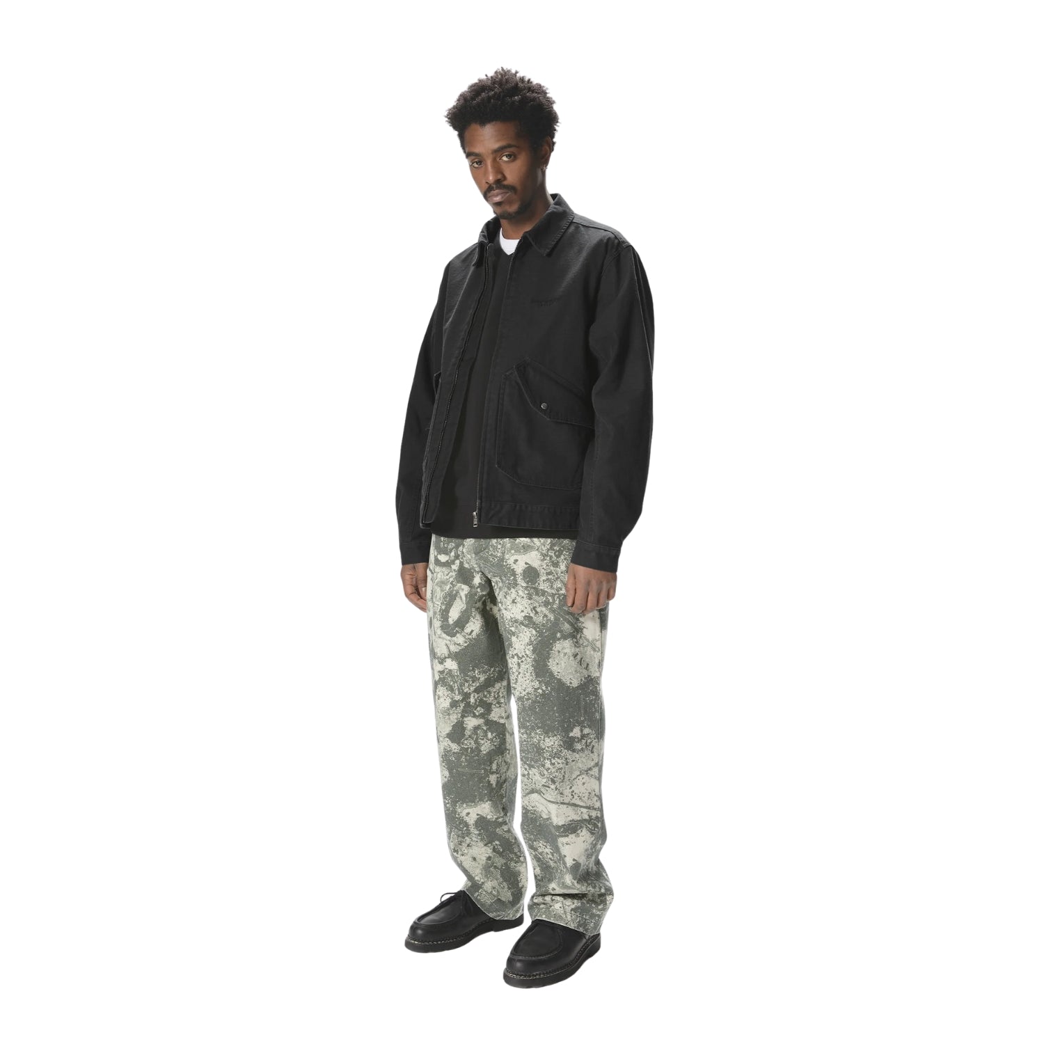 THISISNEVERTHAT WASHED WORK JACKET - BLACK